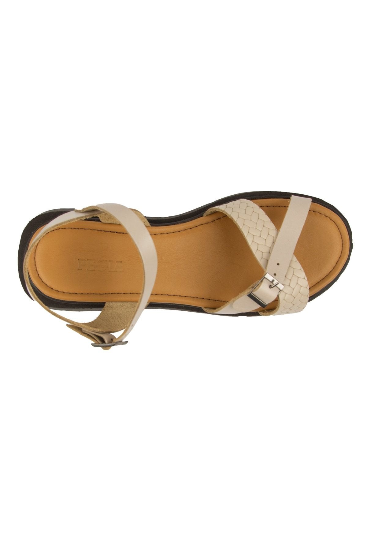Pegia Genuine Leather Women's Sandals DG6067  - Beige