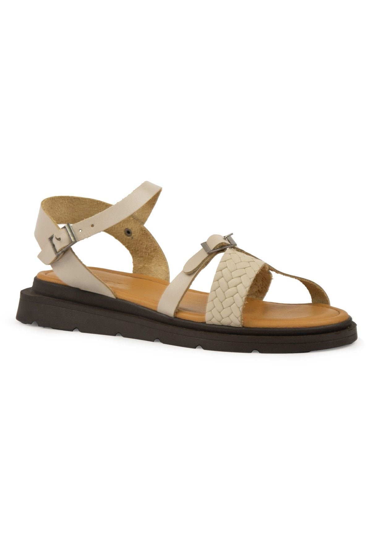 Pegia Genuine Leather Women's Sandals DG6067  - Beige