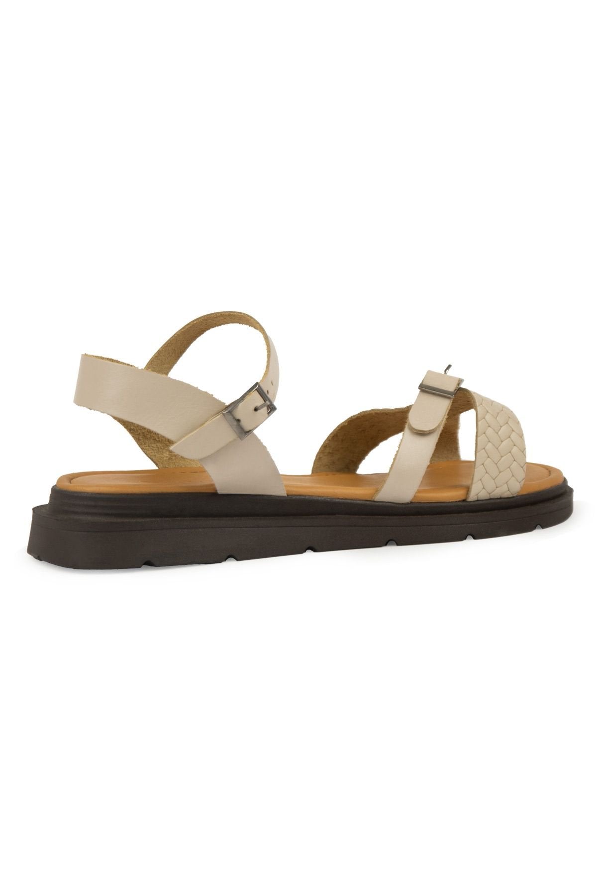 Pegia Genuine Leather Women's Sandals DG6067  - Beige