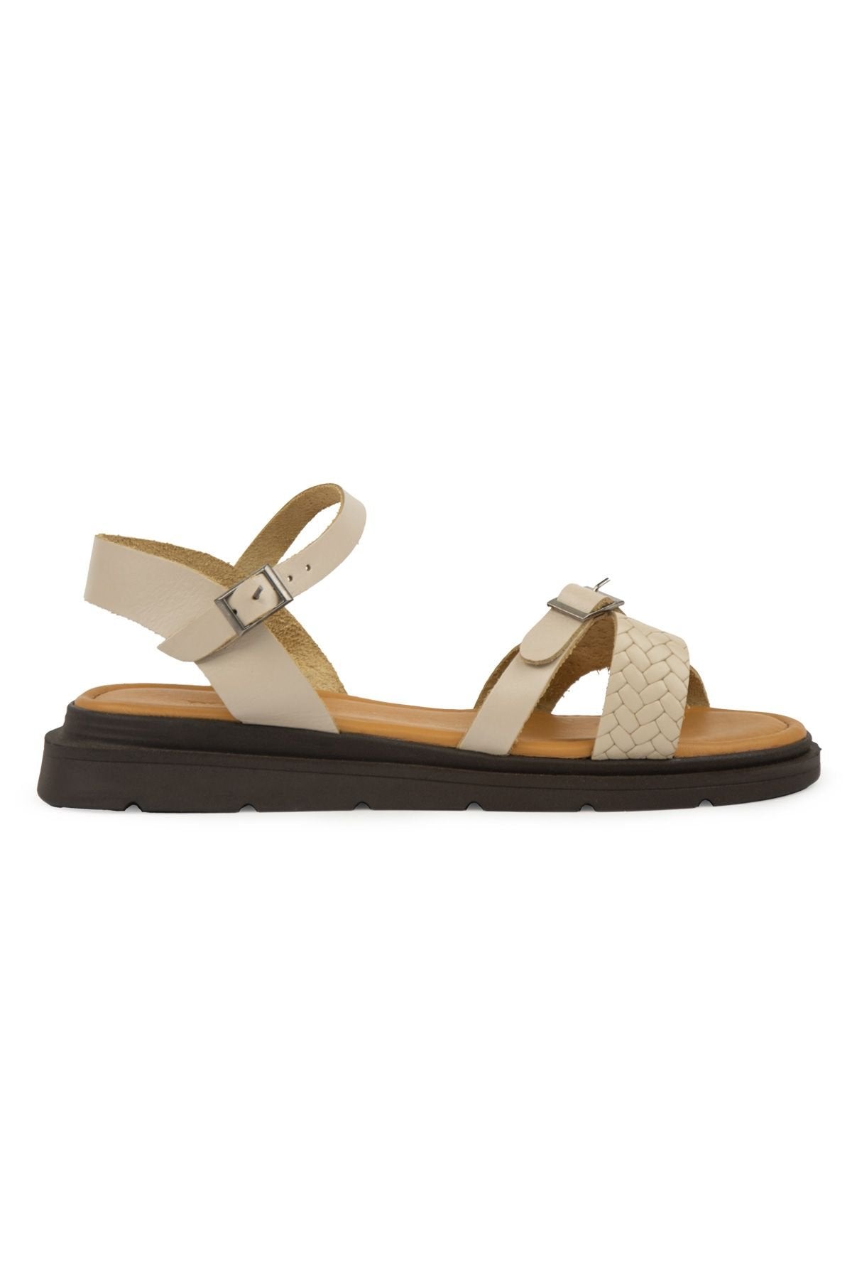 Pegia Genuine Leather Women's Sandals DG6067  - Beige