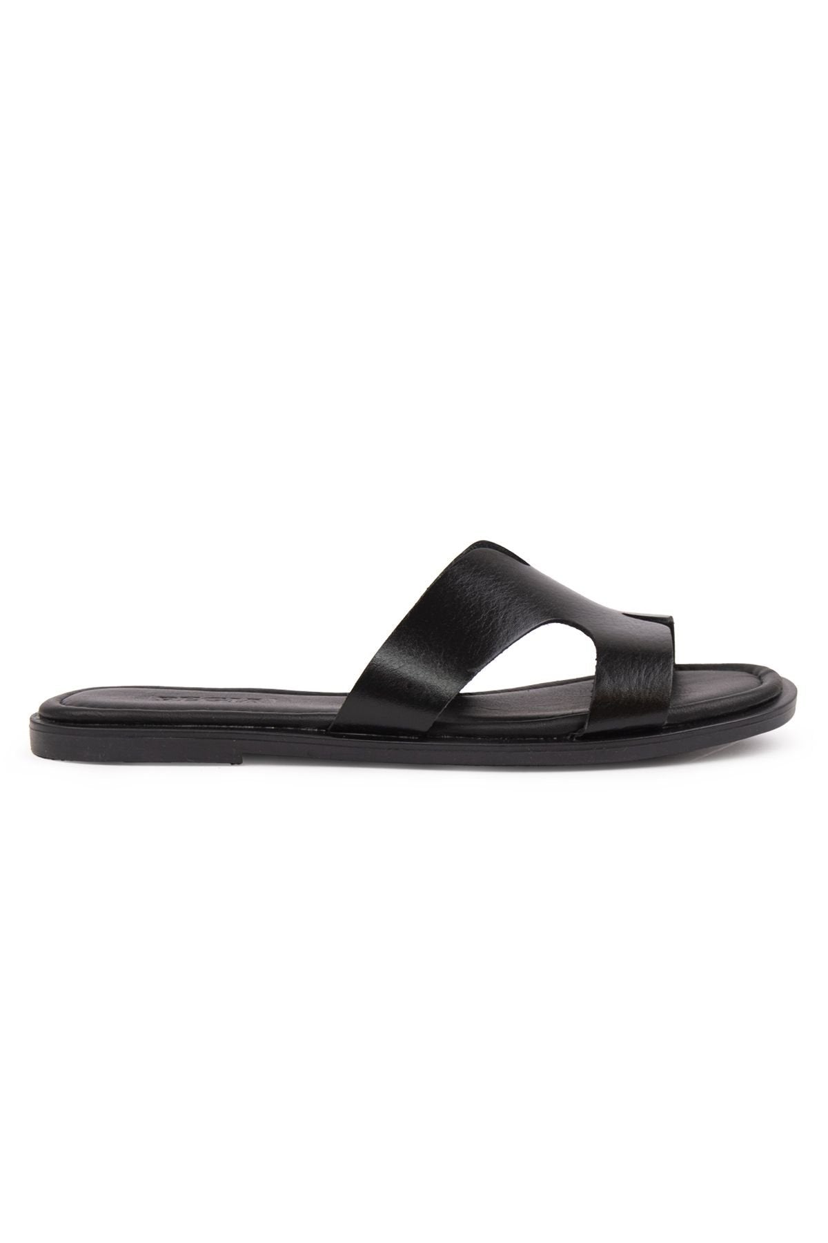 Pegia Genuine Leather Women's Slippers DG6055  - Black