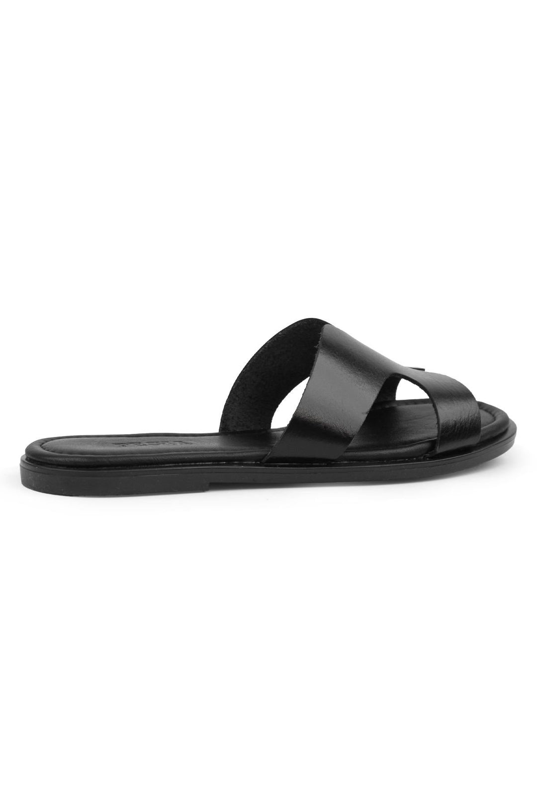 Pegia Genuine Leather Women's Slippers DG6055  - Black