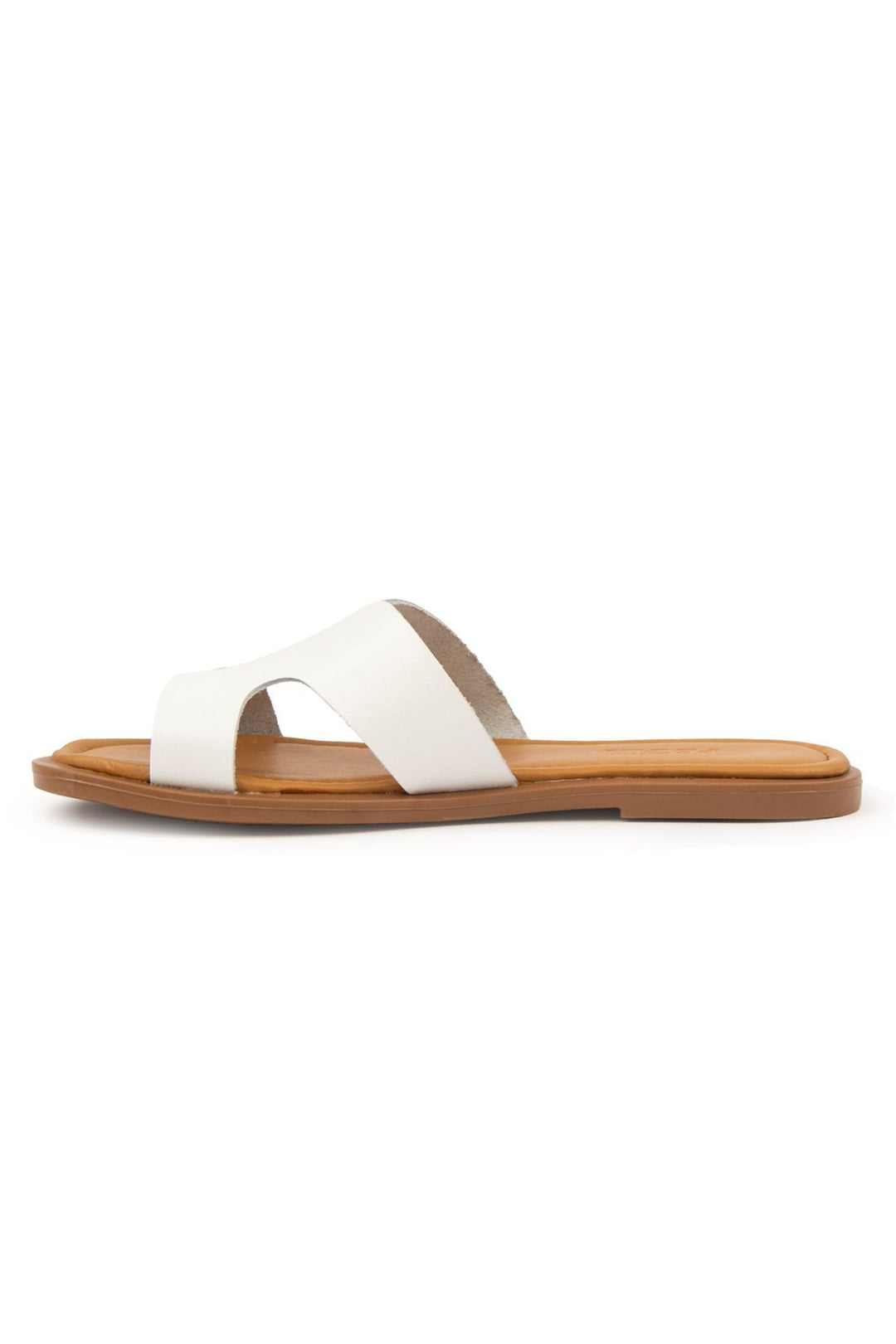 Pegia Genuine Leather Women's Slippers DG6055  - White