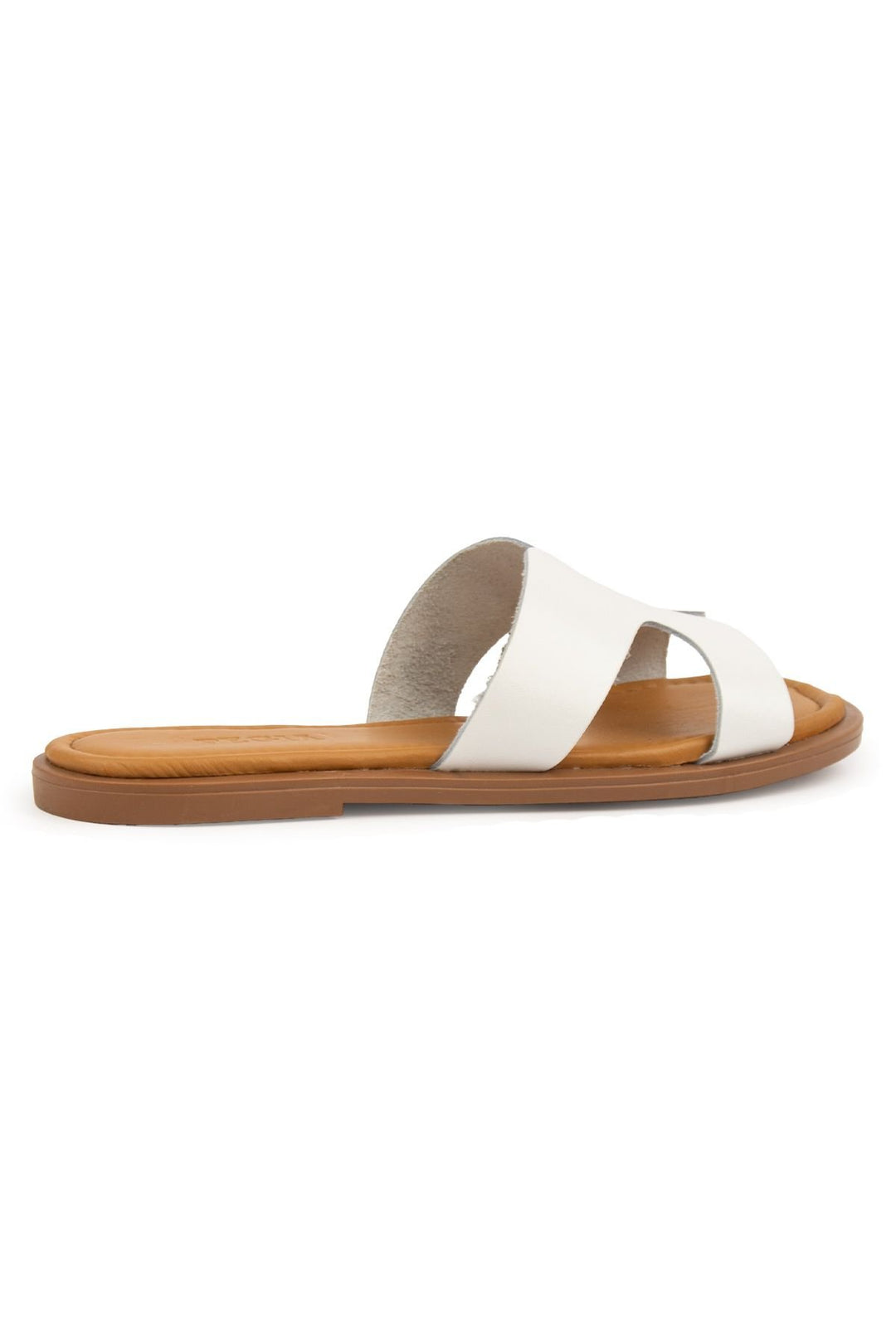 Pegia Genuine Leather Women's Slippers DG6055  - White