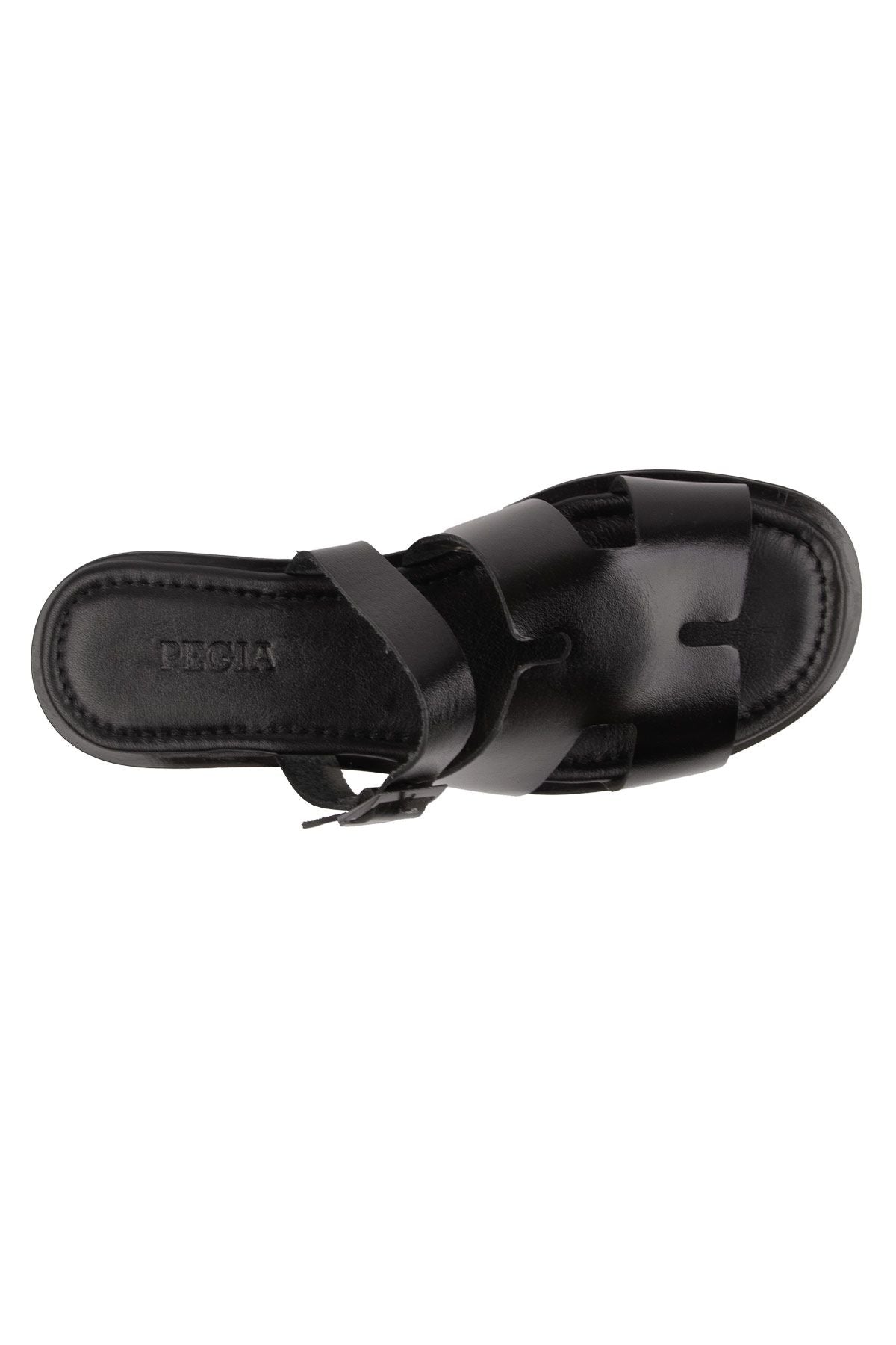 Pegia Genuine Leather Women's Slippers DG6056  - Black
