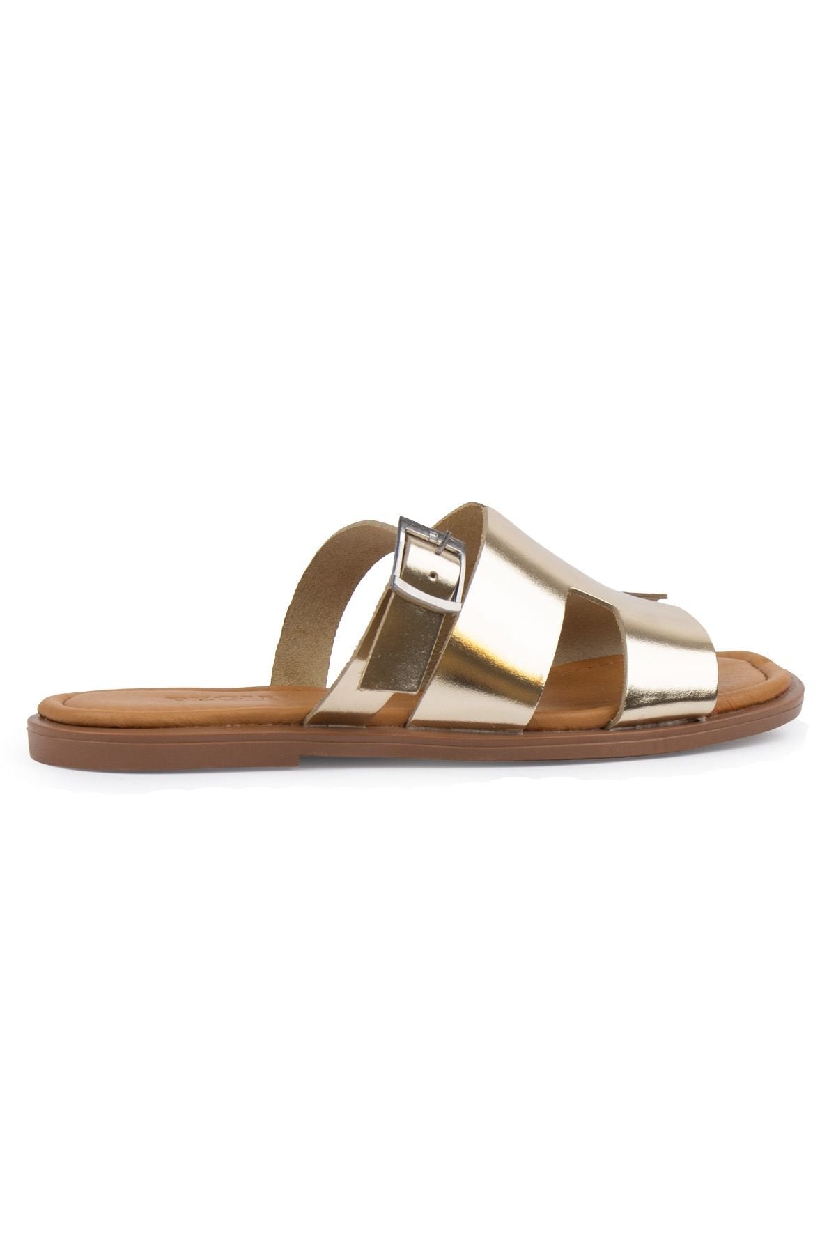Pegia Genuine Leather Women's Slippers DG6056  - Gold