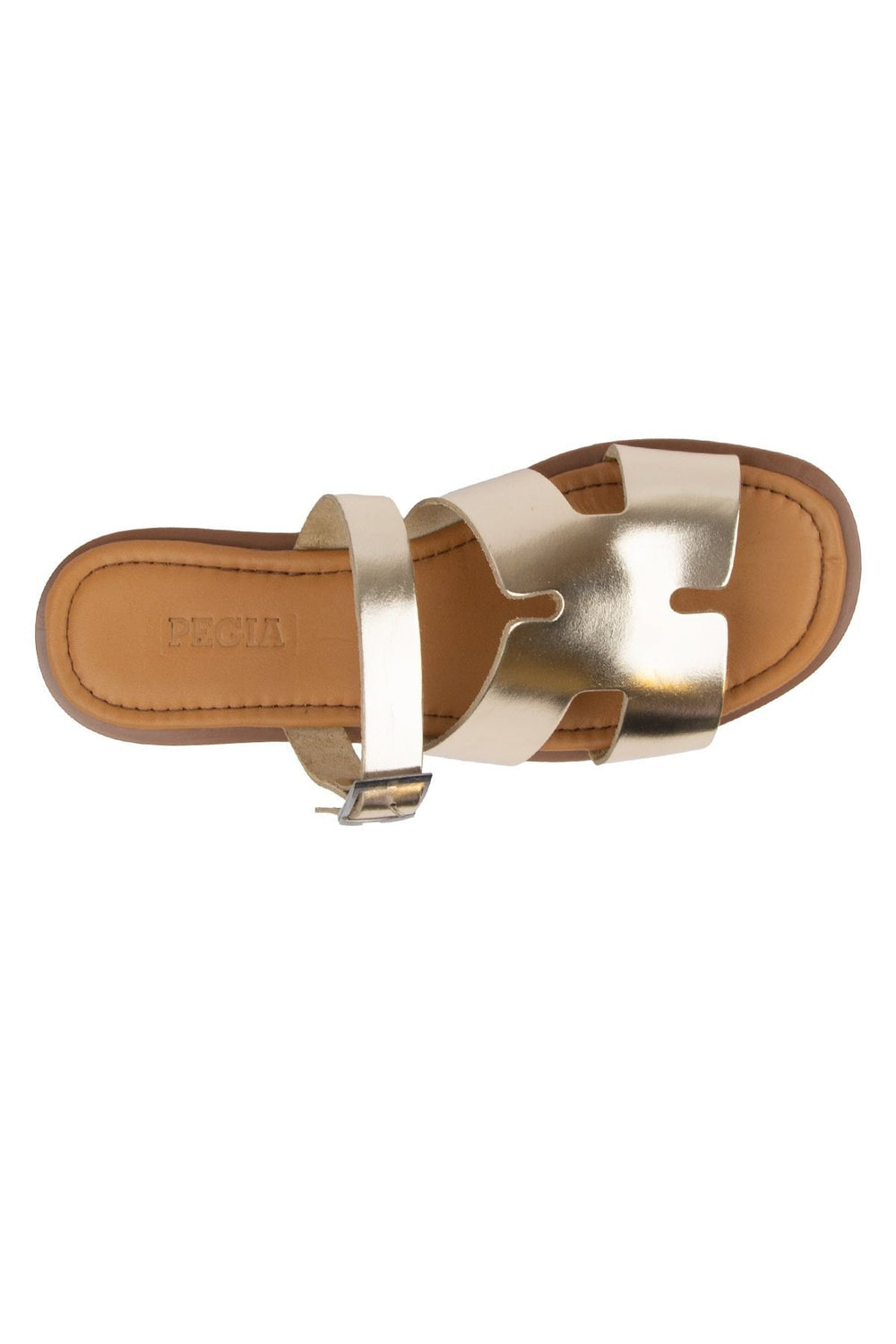 Pegia Genuine Leather Women's Slippers DG6056  - Gold