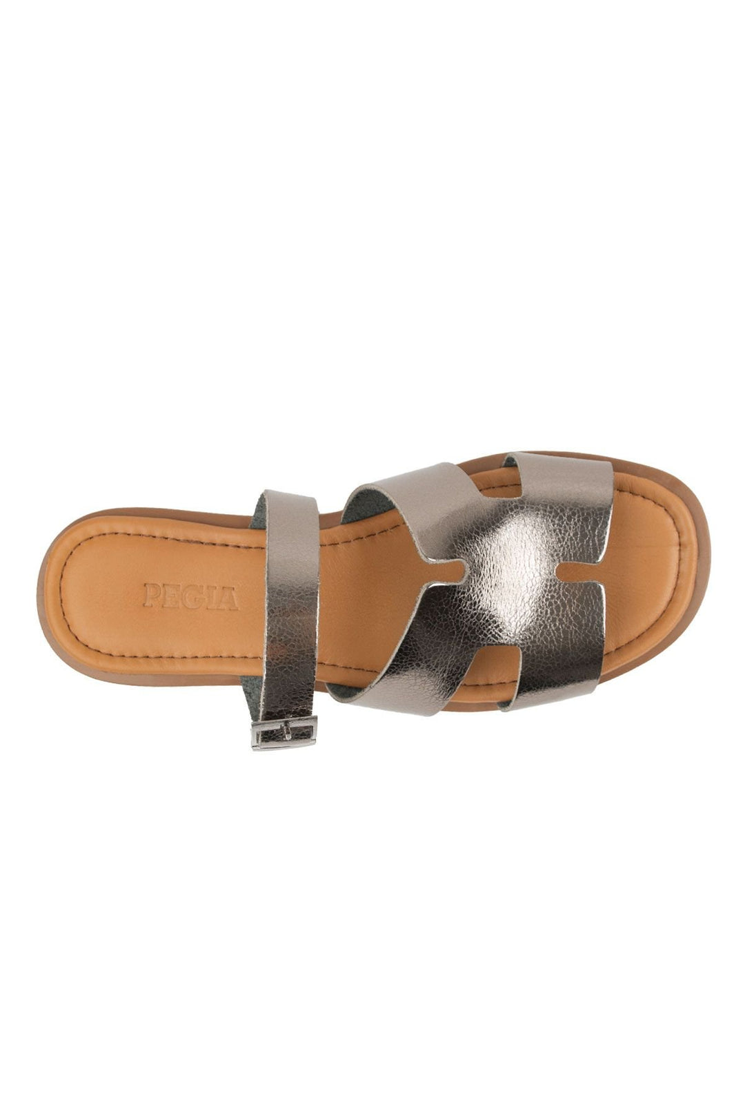 Pegia Genuine Leather Women's Slippers DG6056  - Platinum