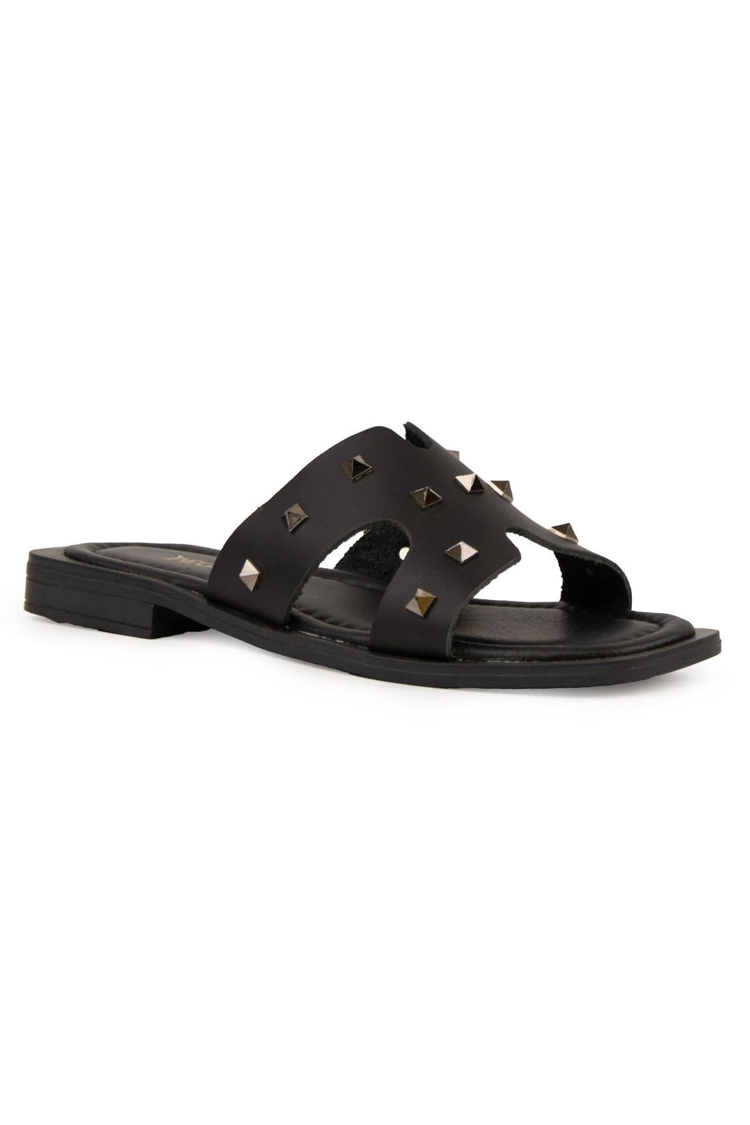 Pegia Leather Women's Slippers DG6057  - Black