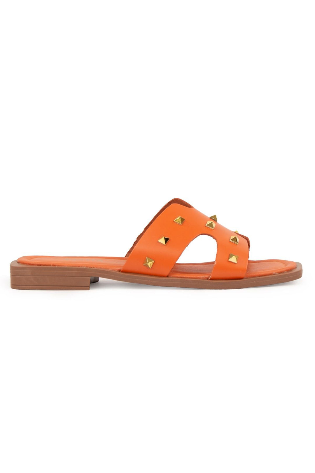 Pegia Leather Women's Slippers DG6057  - Orange