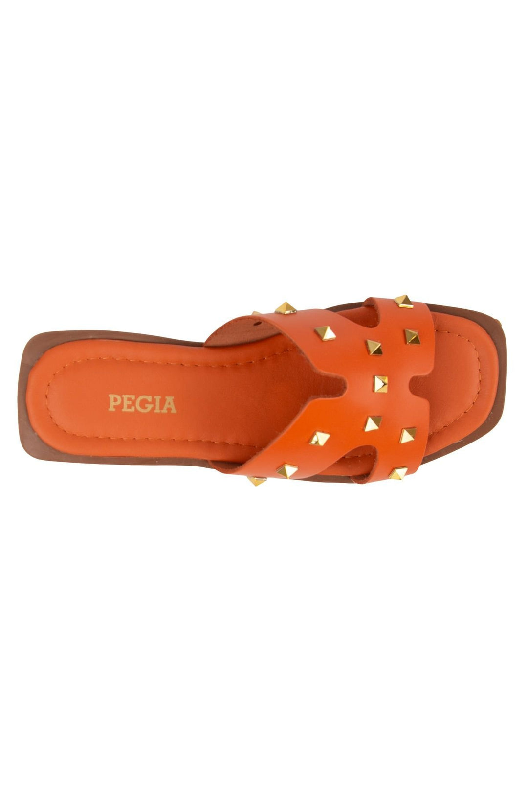 Pegia Leather Women's Slippers DG6057  - Orange