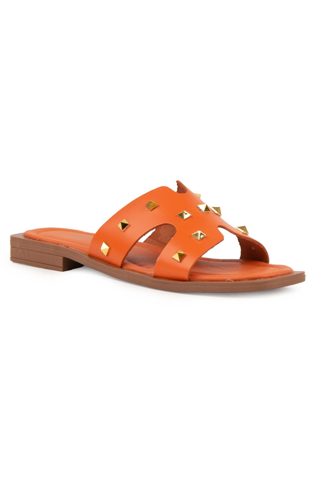 Pegia Leather Women's Slippers DG6057  - Orange