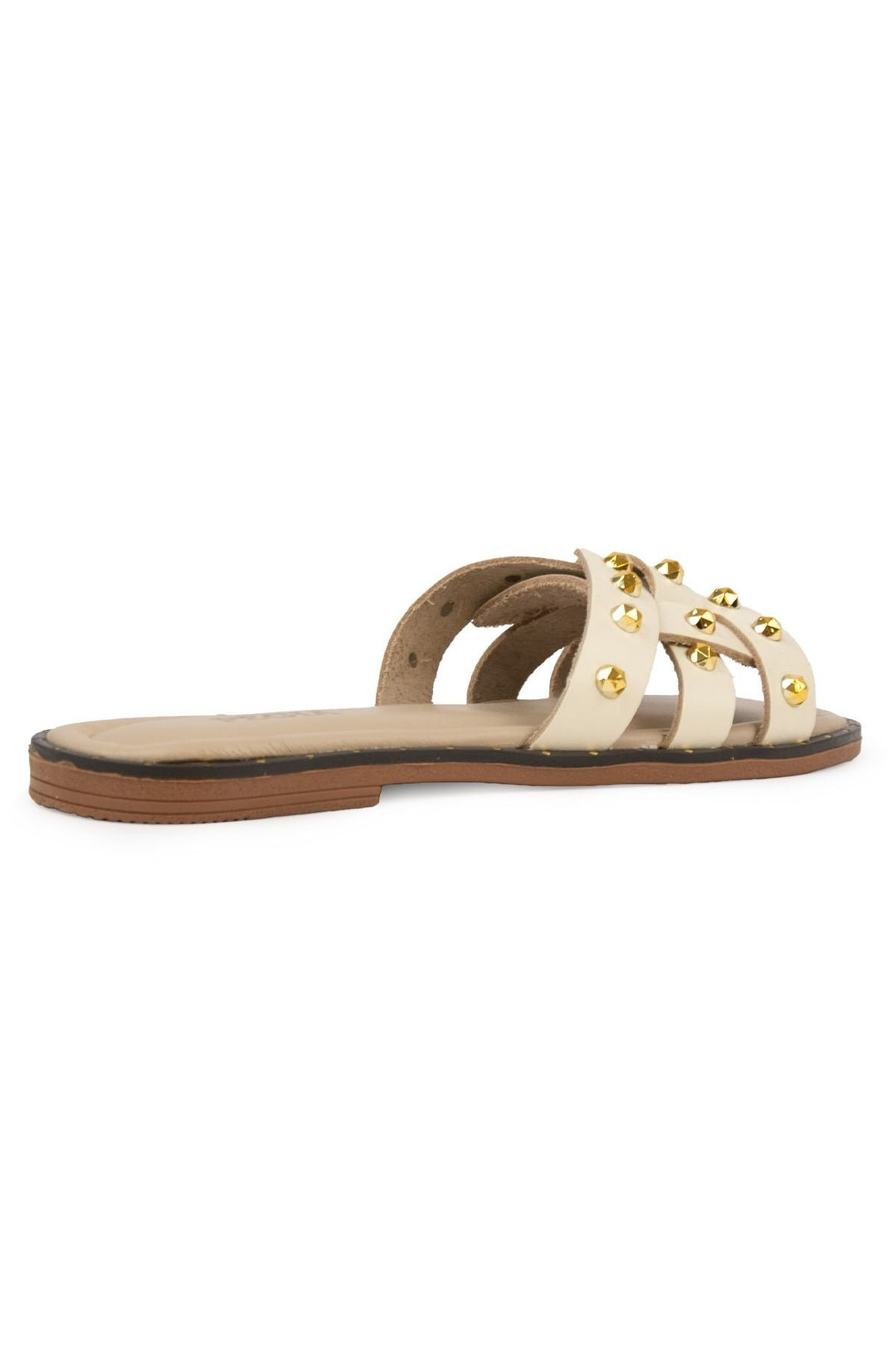 Pegia Leather Women's Slippers DG6058  - Beige