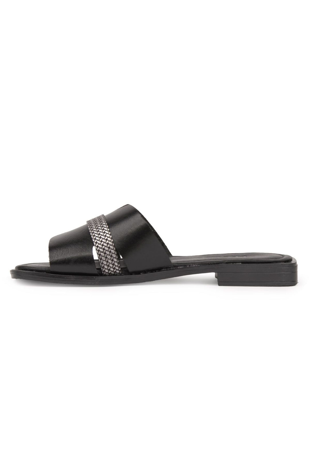 Pegia Genuine Leather Women's Slippers DG6059  - Black