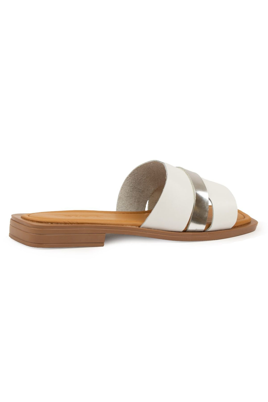 Pegia Genuine Leather Women's Slippers DG6059  - White