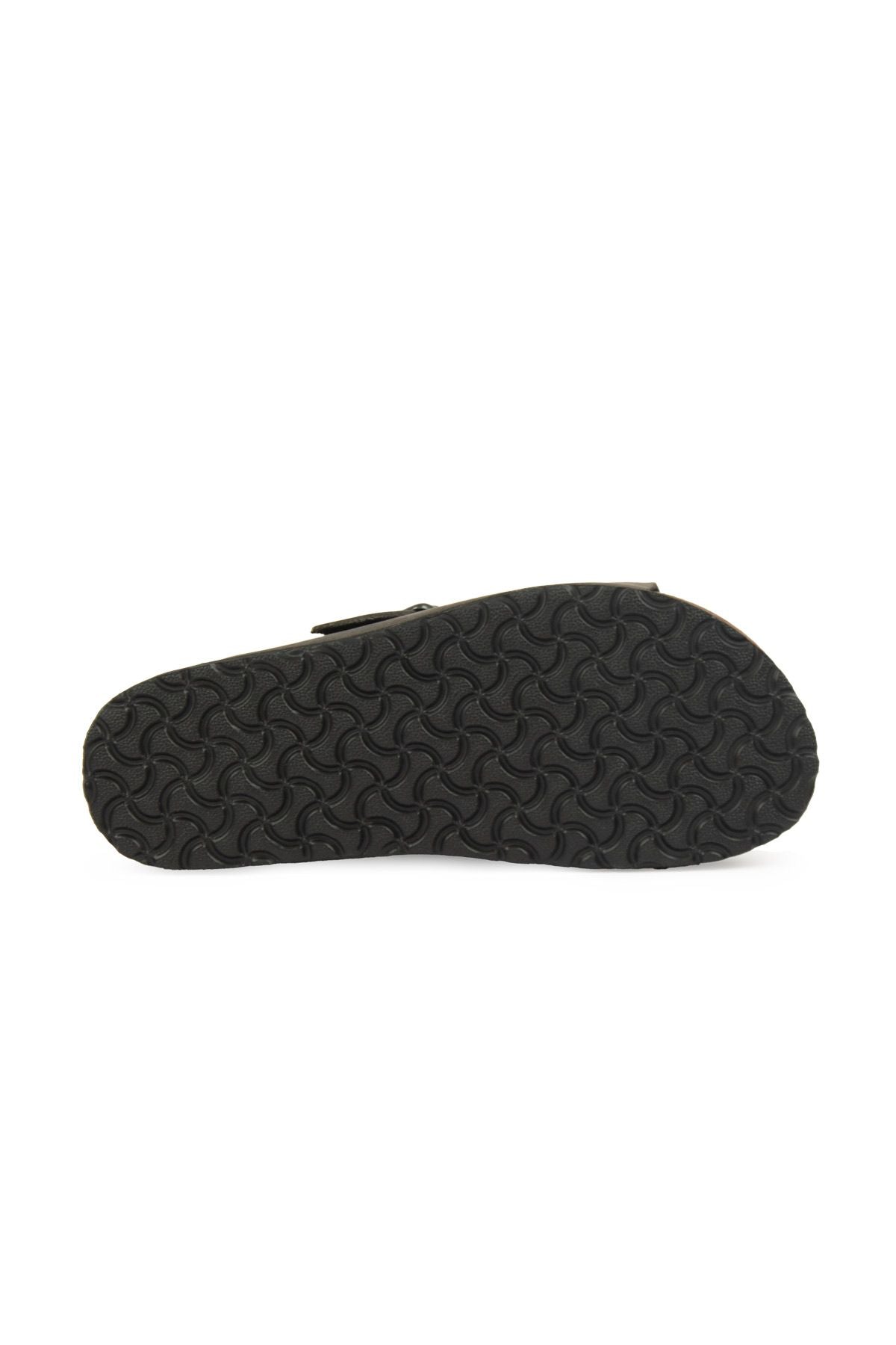 Pegia Women's Leather Buckled Slippers 215546  - Grey
