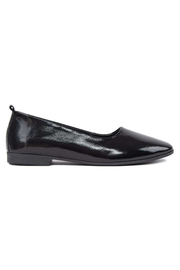 Pegia Genuine Leather Classic Flats DG6050  - Black