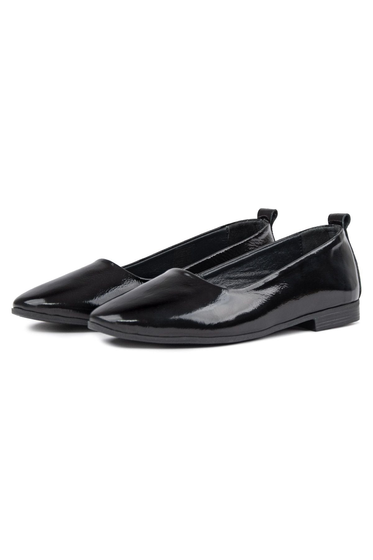 Pegia Genuine Leather Classic Flats DG6050  - Black