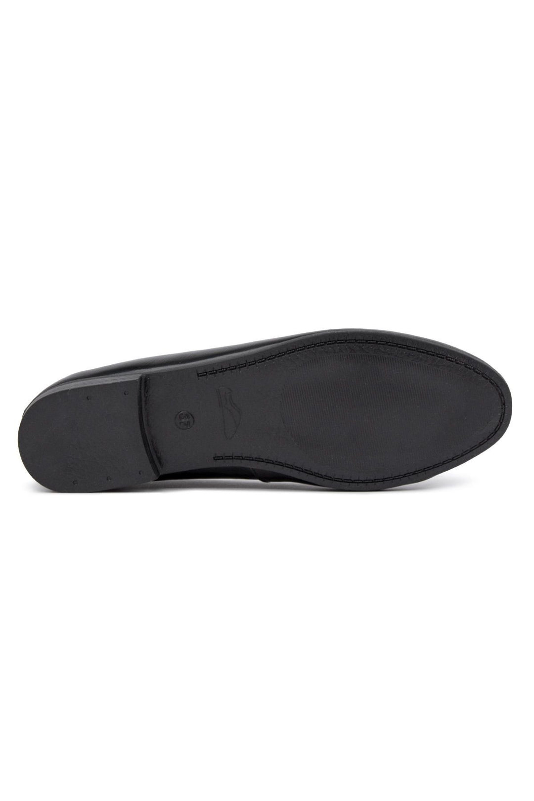 Pegia Genuine Leather Classic Flats DG6050  - Black