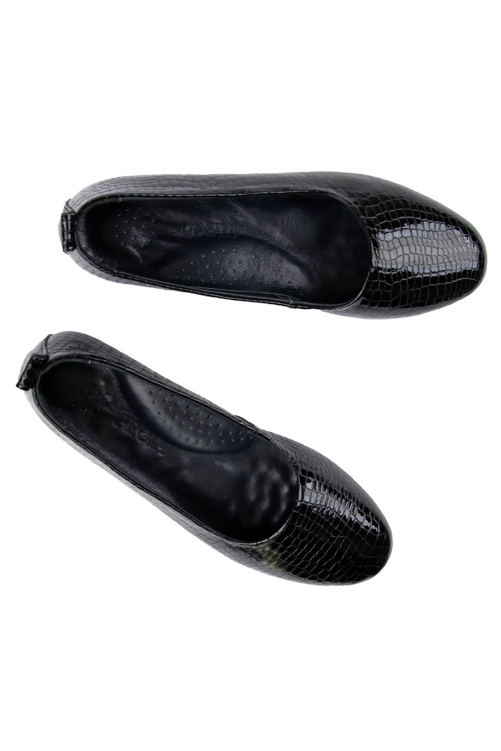 Pegia Genuine Leather Classic Flats DG6050  - Black
