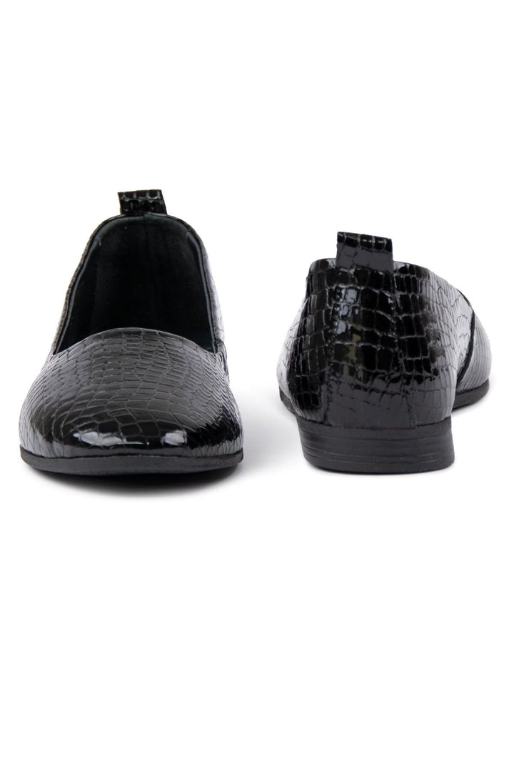 Pegia Genuine Leather Classic Flats DG6050  - Black