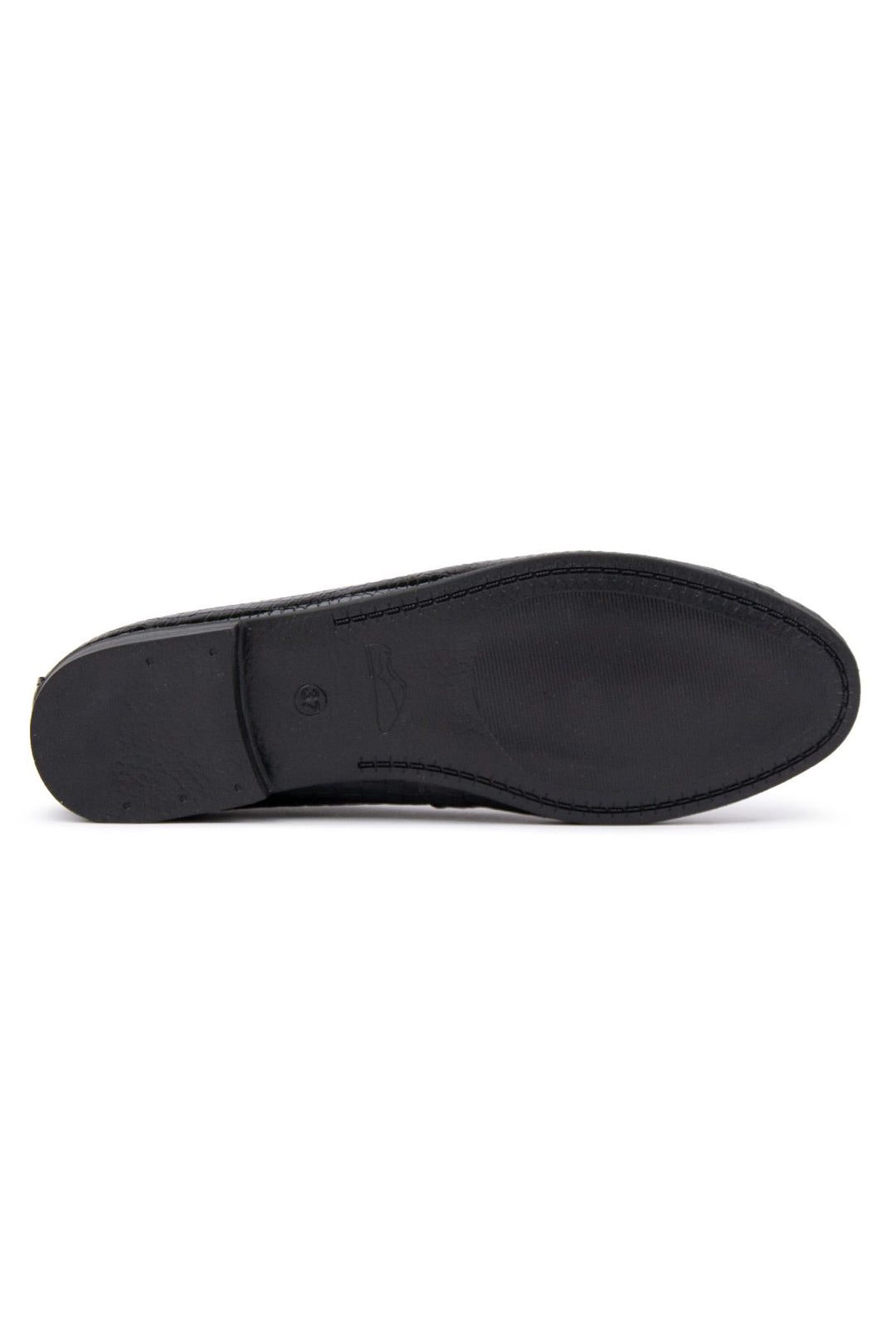 Pegia Genuine Leather Classic Flats DG6050  - Black