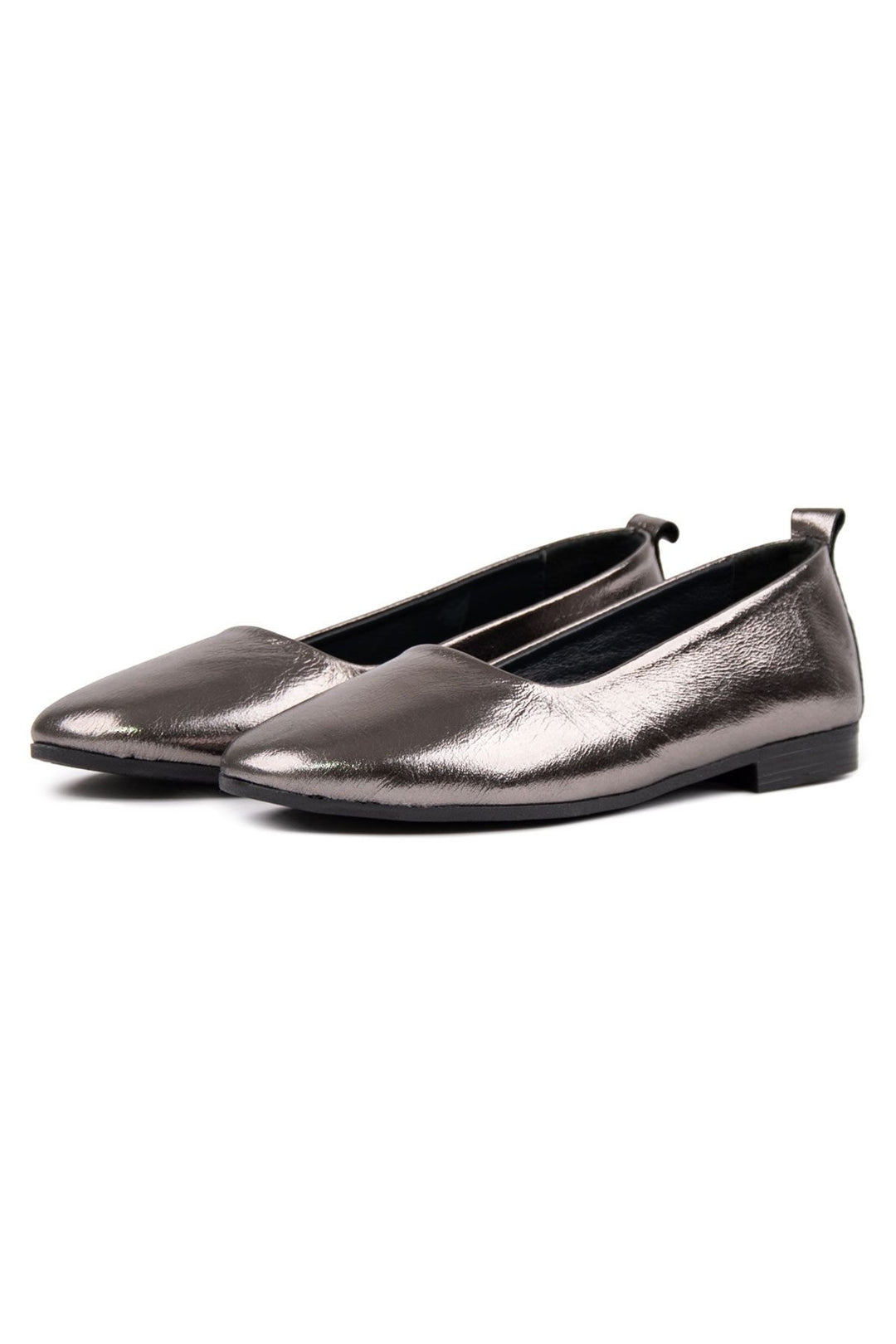 Pegia Genuine Leather Classic Flats DG6050  - Platinum