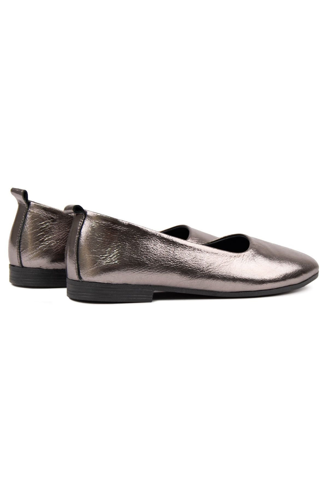 Pegia Genuine Leather Classic Flats DG6050  - Platinum