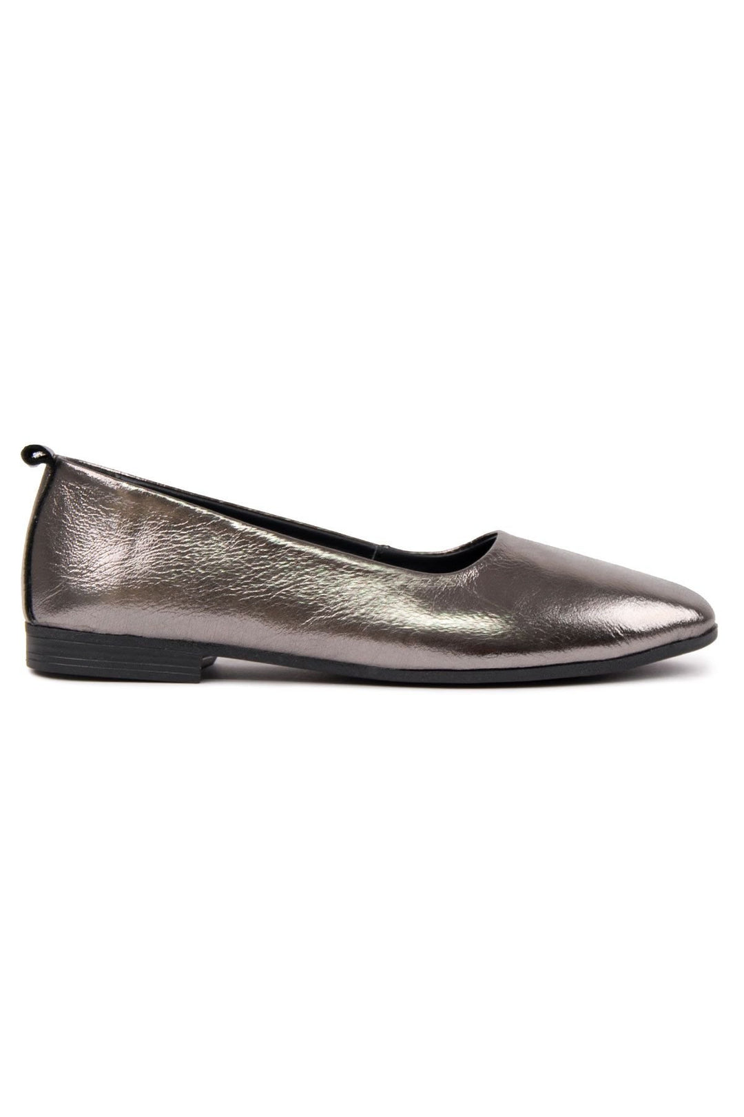 Pegia Genuine Leather Classic Flats DG6050  - Platinum