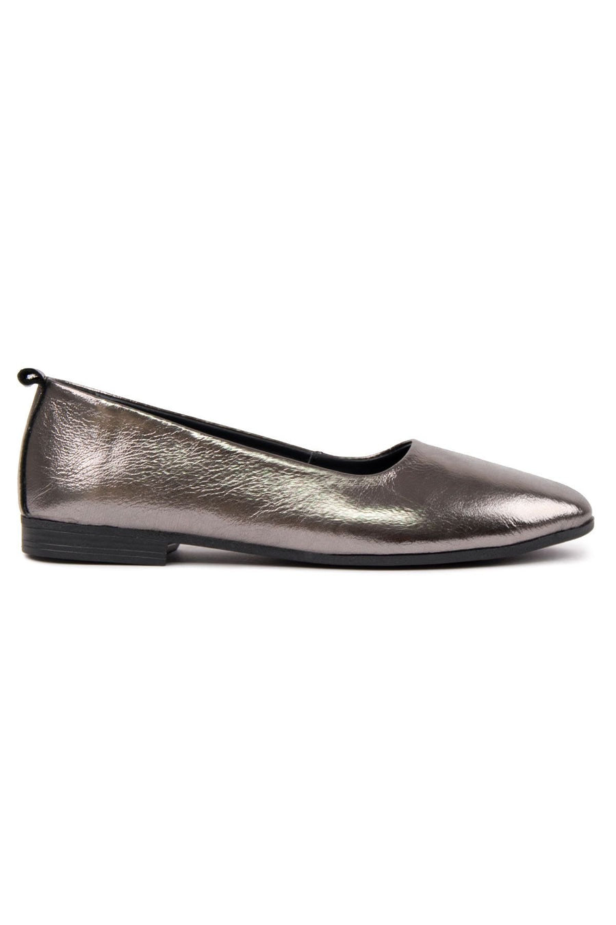 Pegia Genuine Leather Classic Flats DG6050  - Platinum