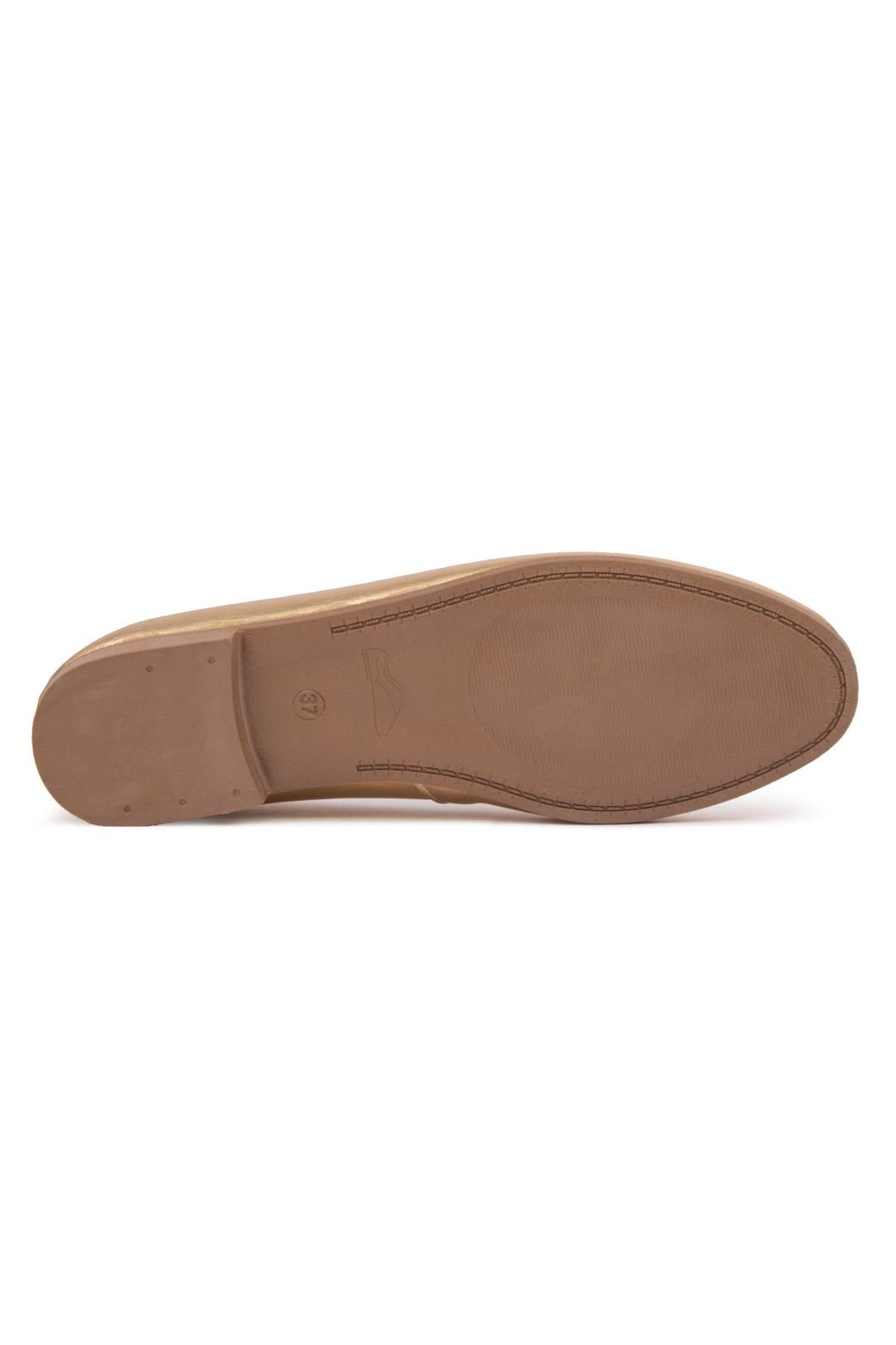 Pegia Genuine Leather Classic Flats DG6050  - Gold