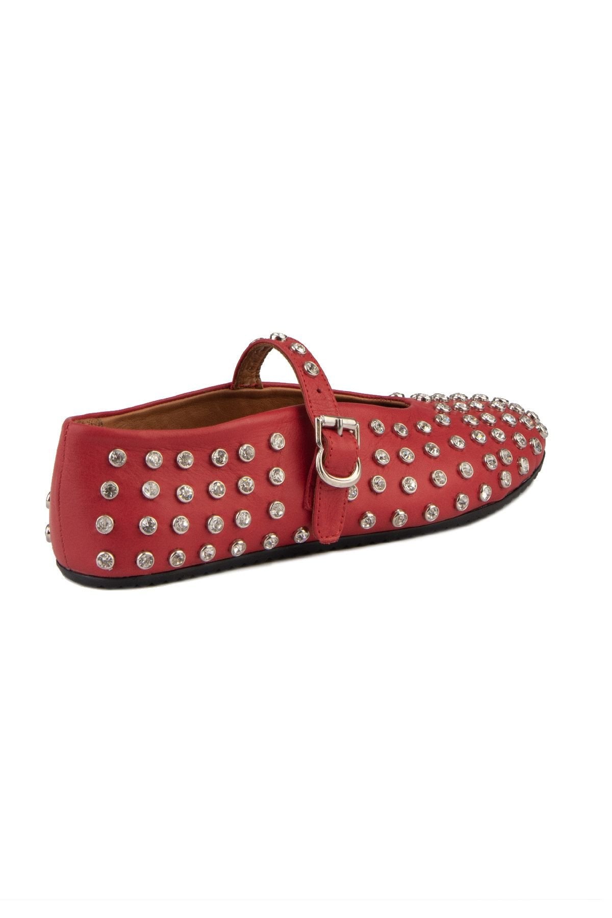 Pegia Women's Leather Ballet Shoes 700955  - Red