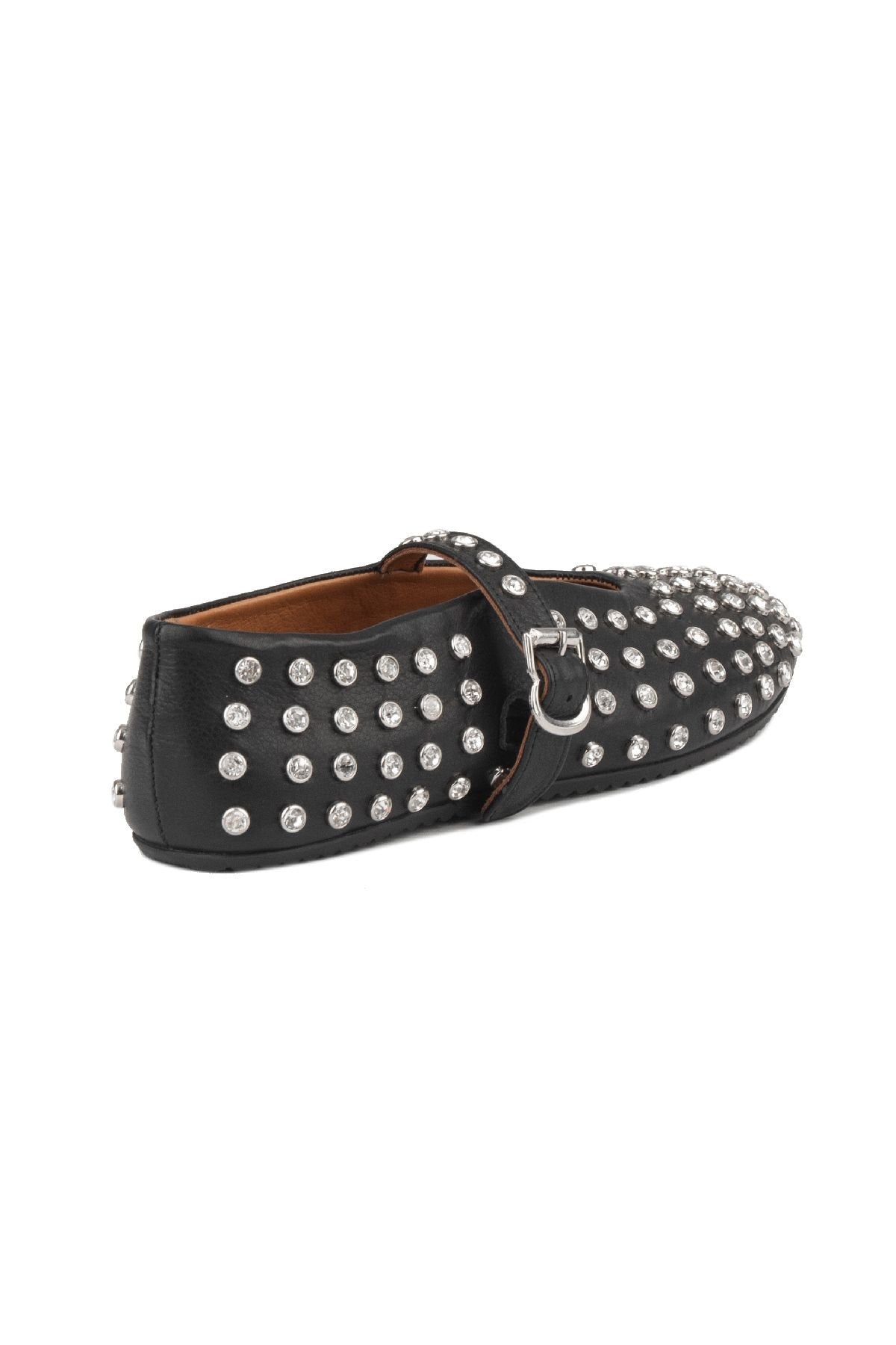 Pegia Women's Leather Ballet Shoes 700955  - Black