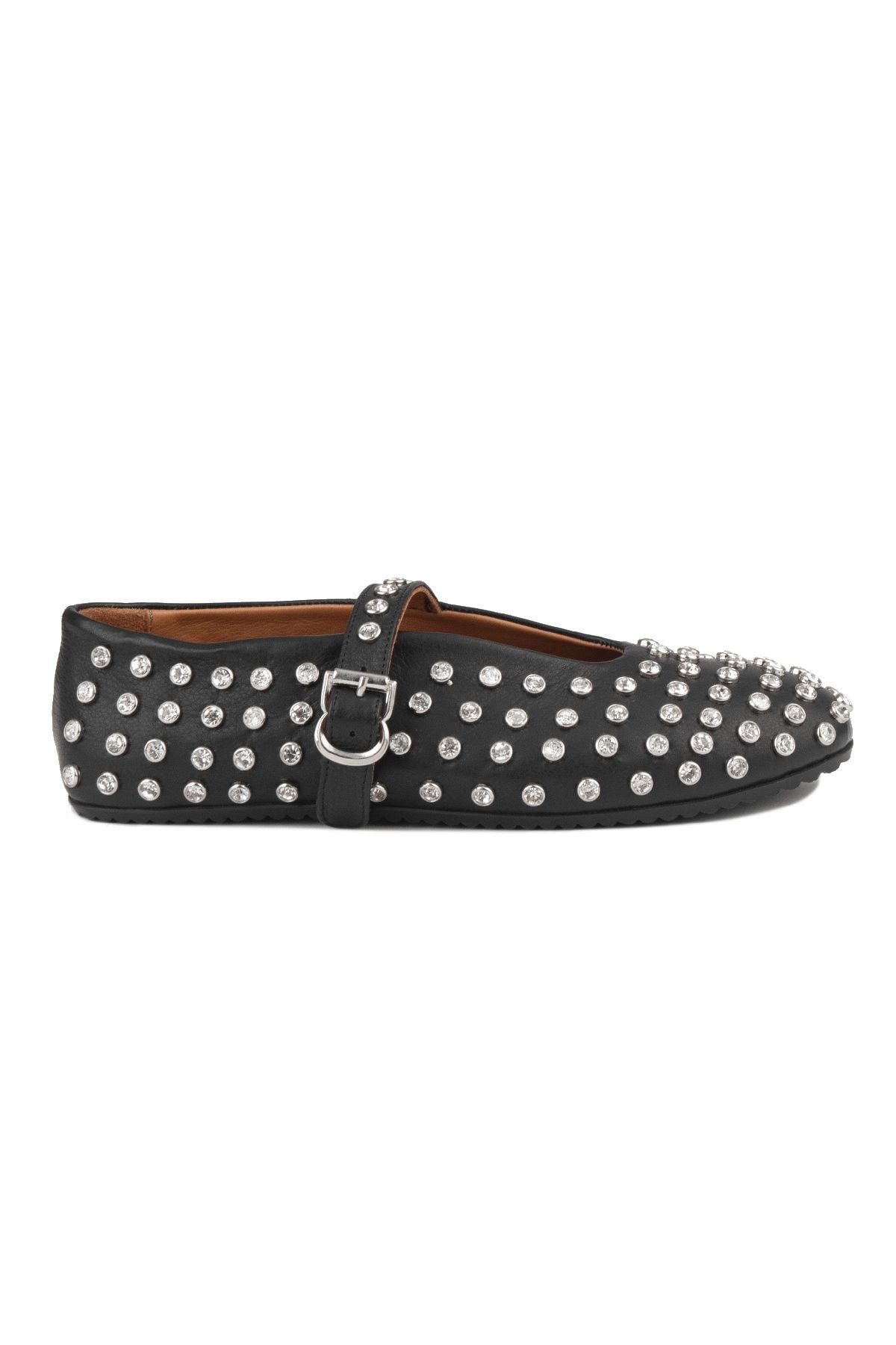 Pegia Women's Leather Ballet Shoes 700955  - Black