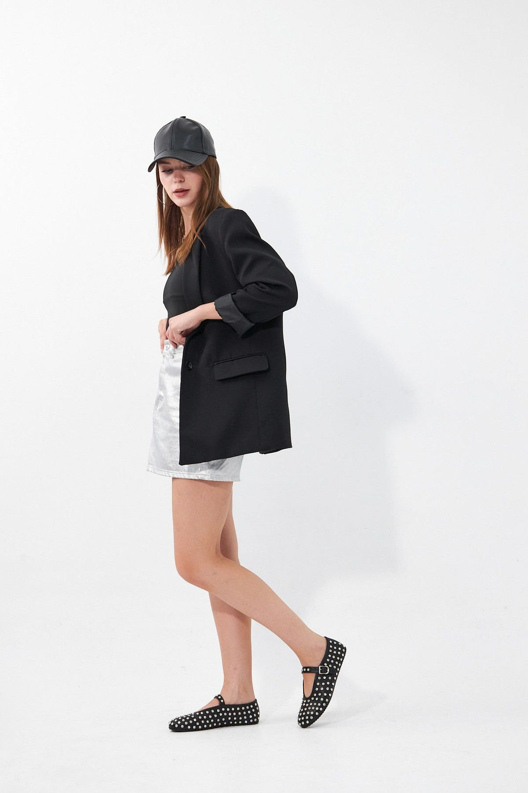 Pegia Women's Leather Ballet Shoes 700955  - Black