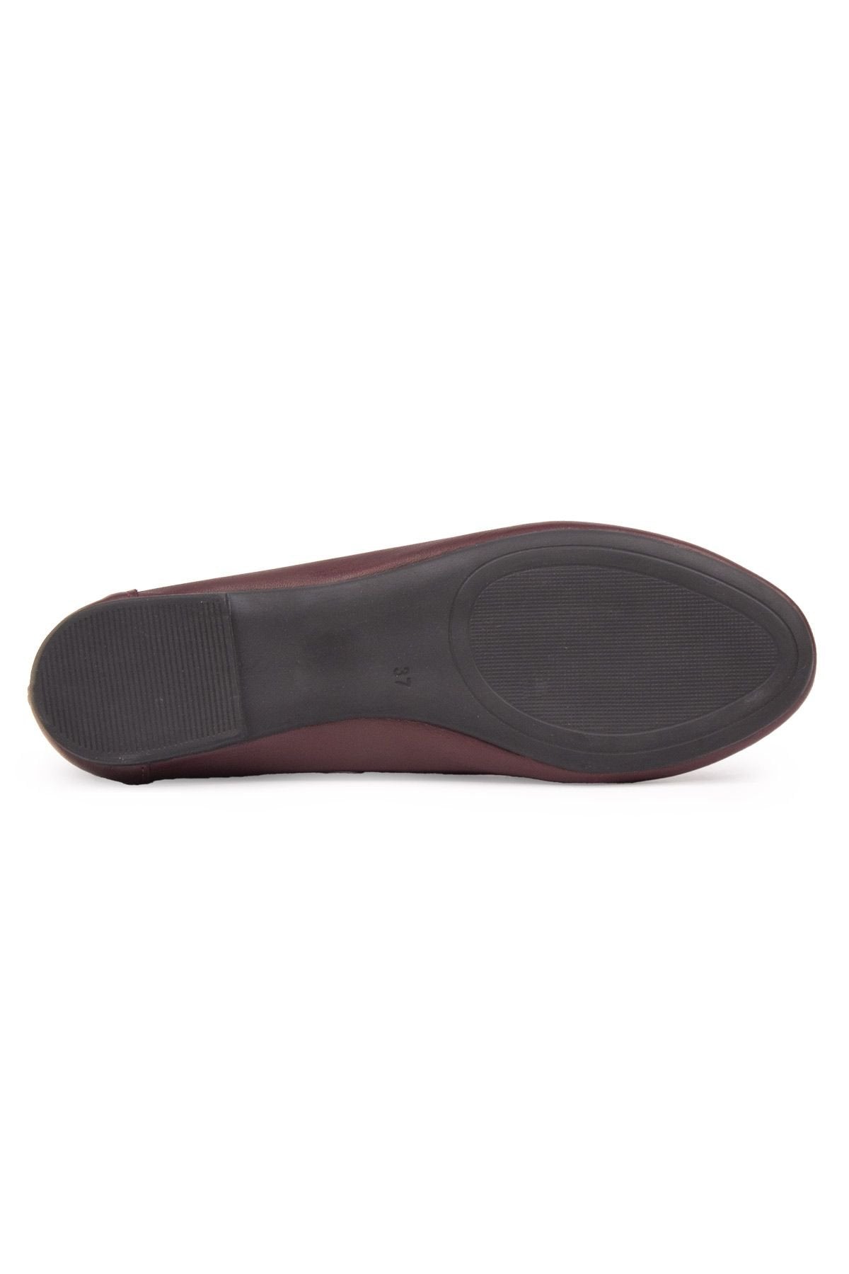 Pegia Genuine Leather Women's Loafers DG6045  - Burgundy