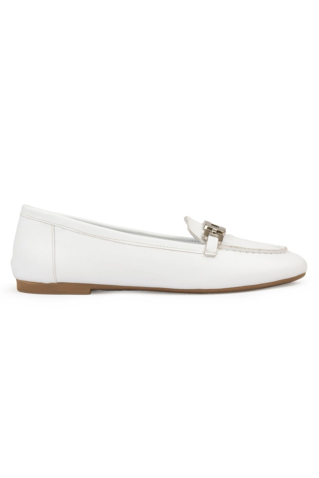Pegia Genuine Leather Women's Loafers DG6045  - White