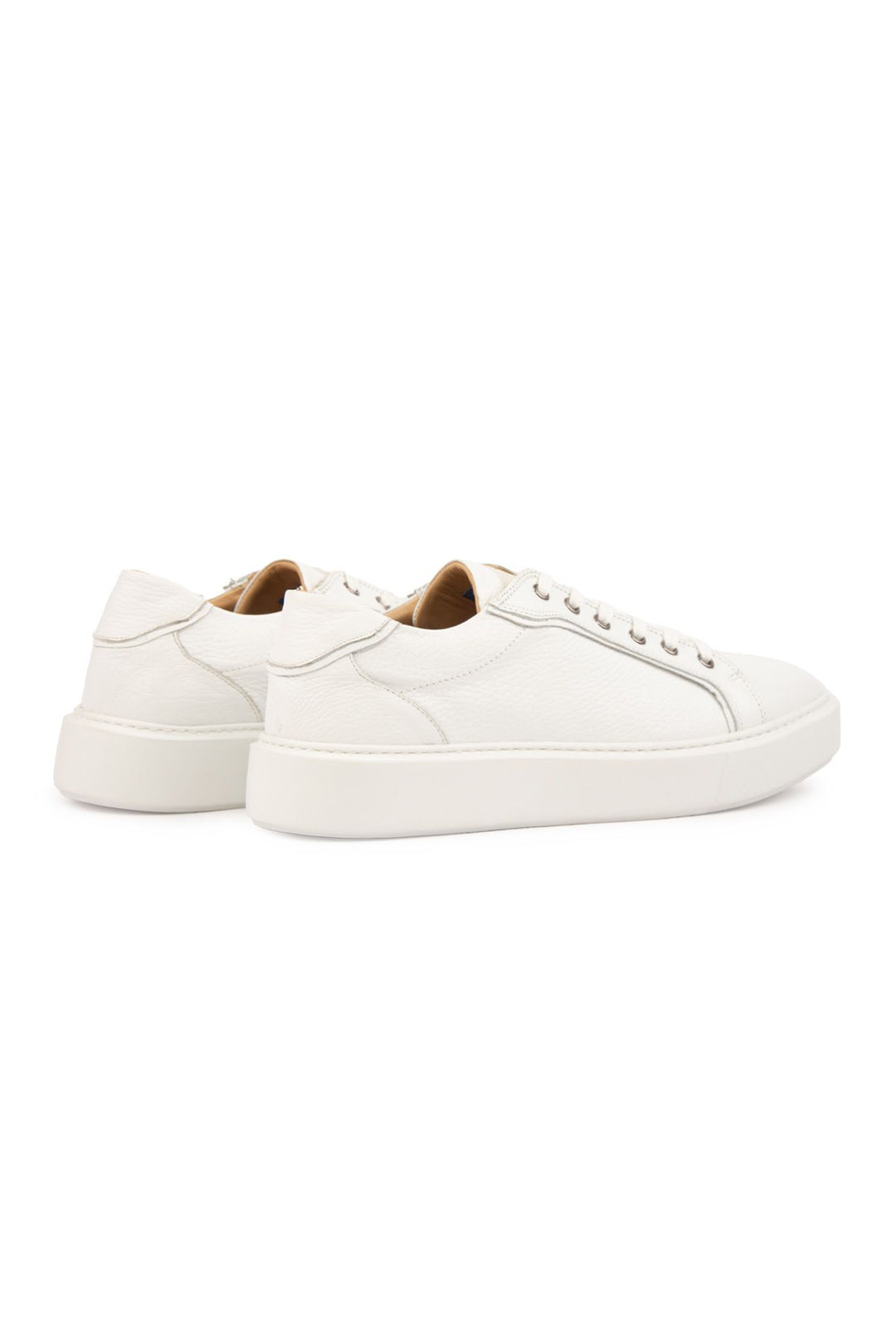 Pegia Genuine Floater Leather Sneakers 500971  - White