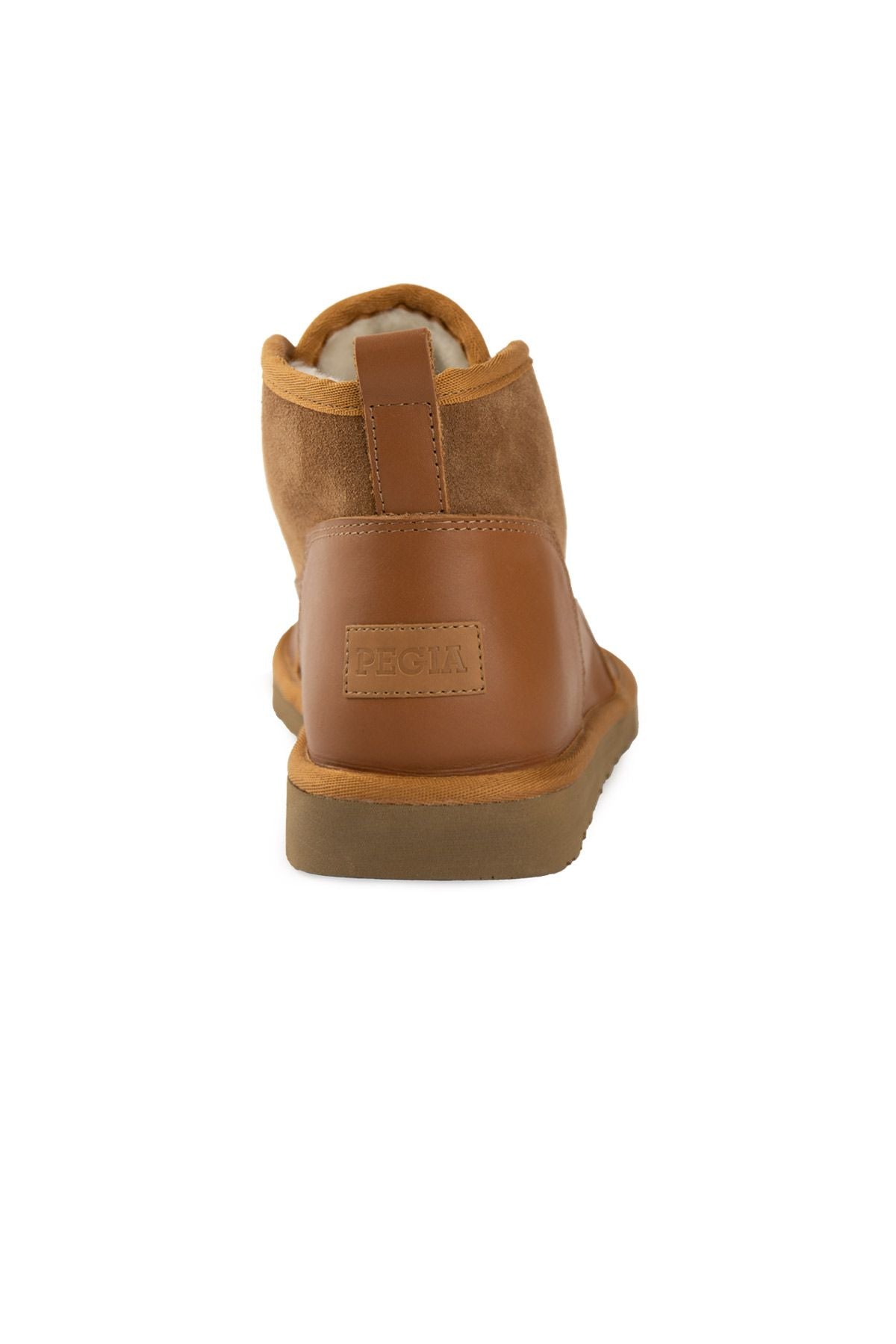 Pegia Men's Genuine Shearling Suede Winter Boot 375060  - Chestnut