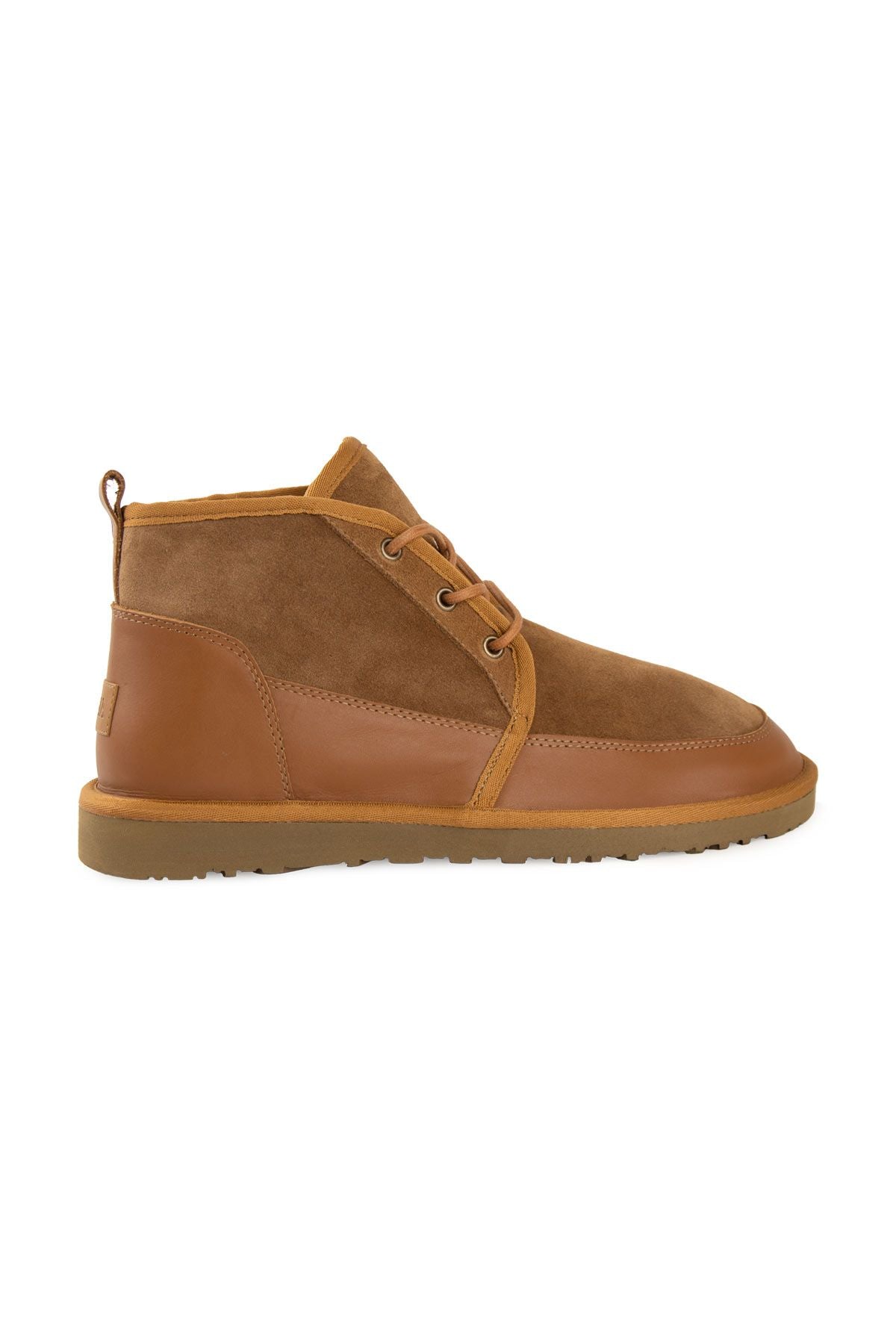 Pegia Men's Genuine Shearling Suede Winter Boot 375060  - Chestnut