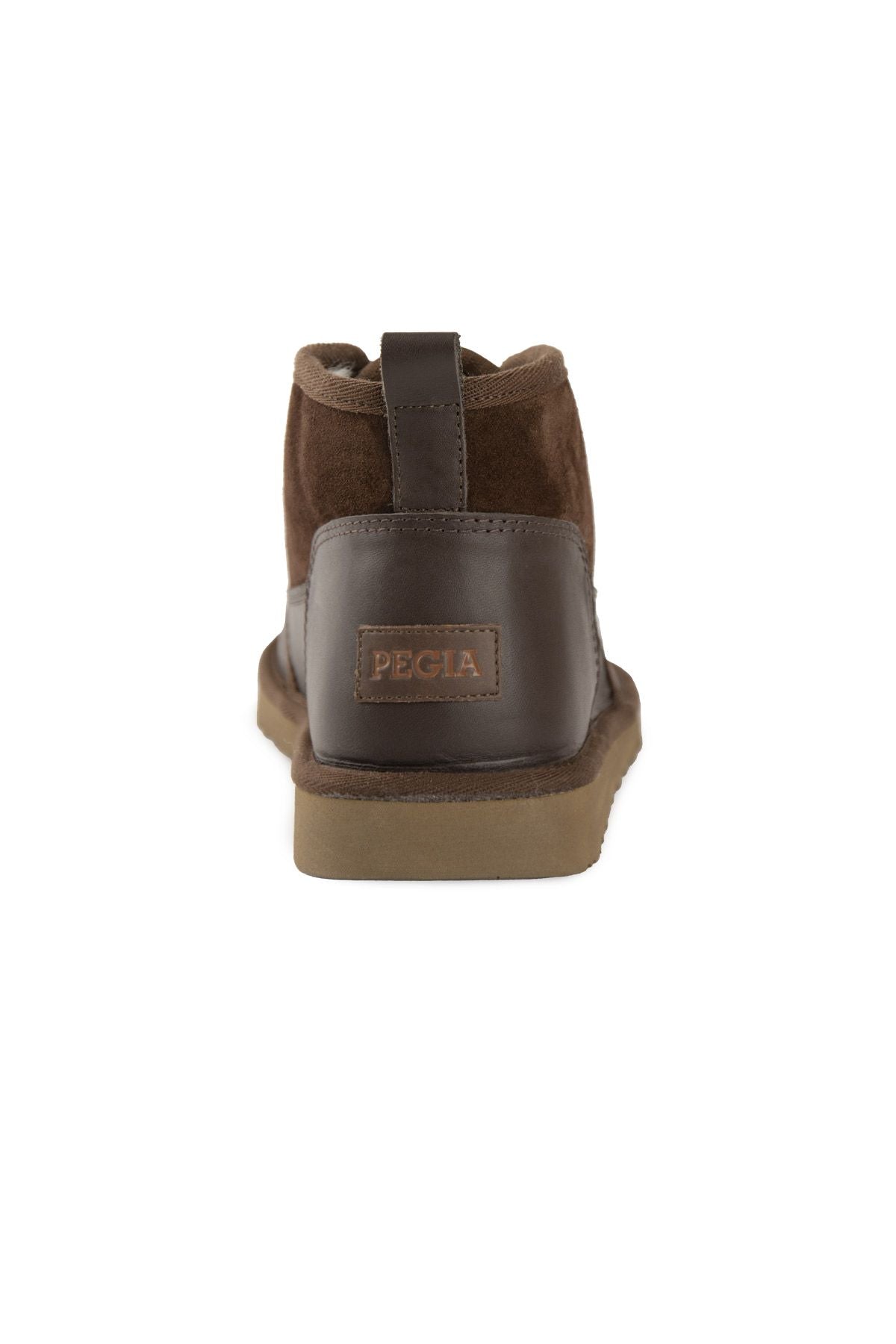 Pegia Men's Genuine Shearling Suede Winter Boot 375060  - Choco