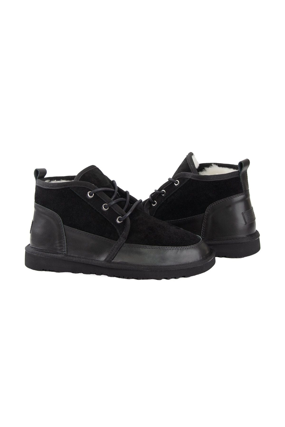 Pegia Men's Genuine Shearling Suede Winter Boot 375060  - Black