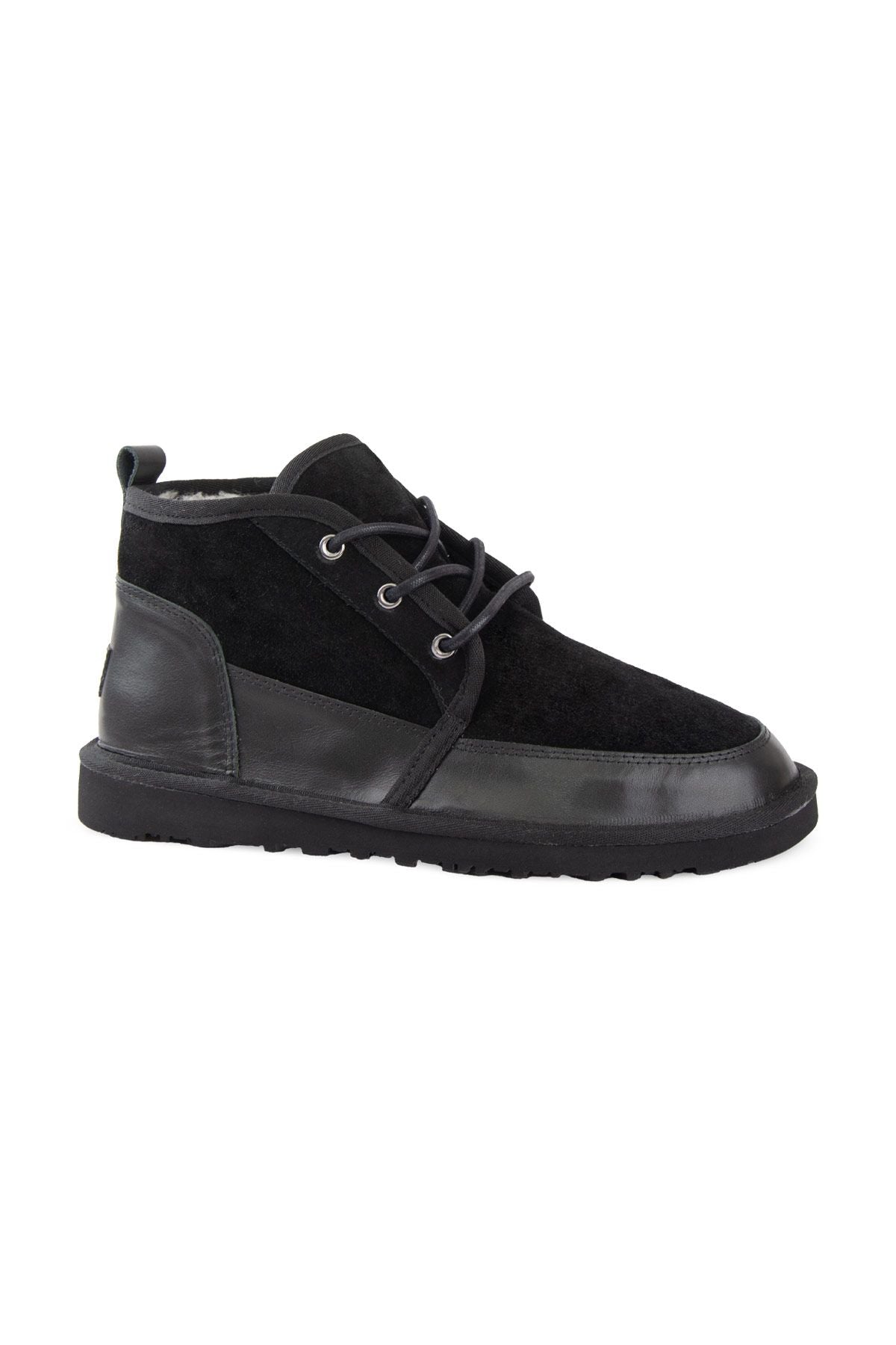 Pegia Men's Genuine Shearling Suede Winter Boot 375060  - Black