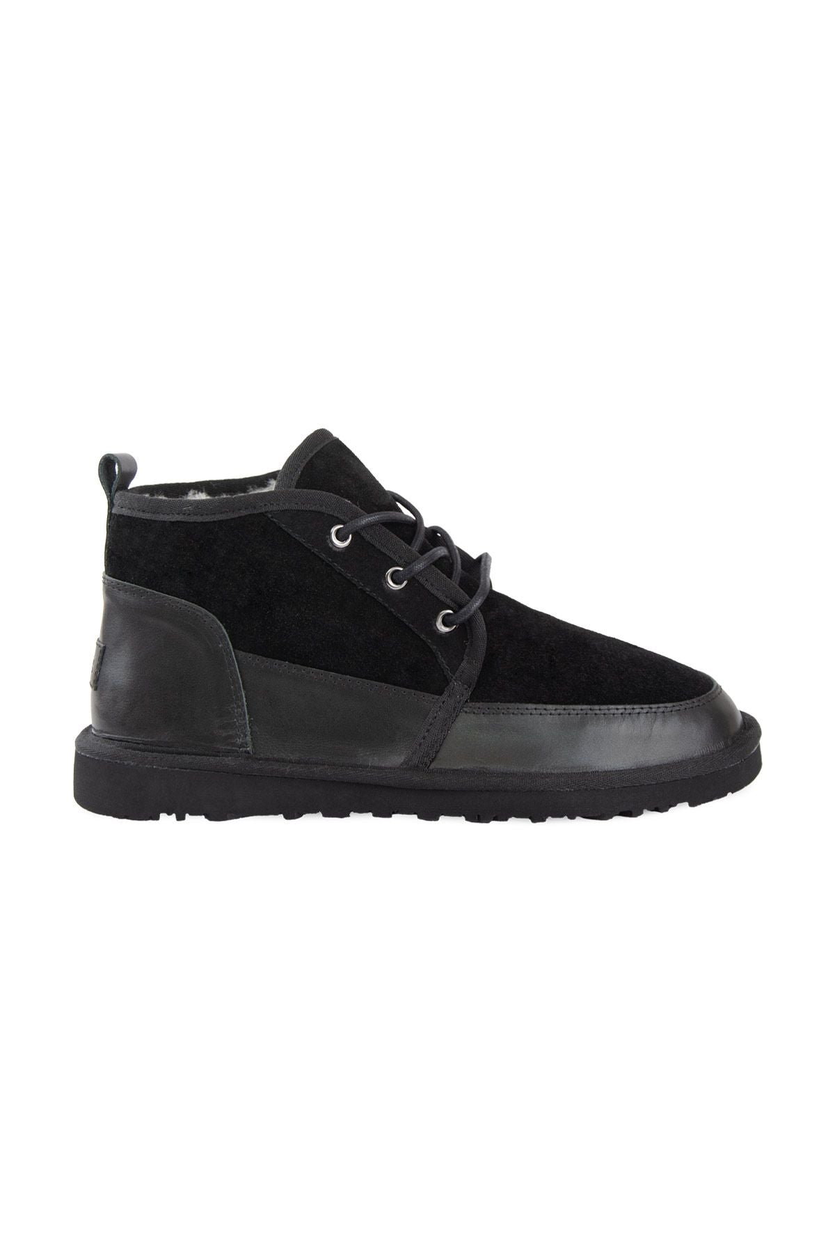 Pegia Men's Genuine Shearling Suede Winter Boot 375060  - Black