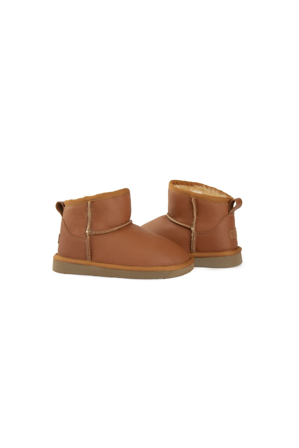 Pegia Genuine Sheepskin Leather Children's Boot 186091  - Chestnut