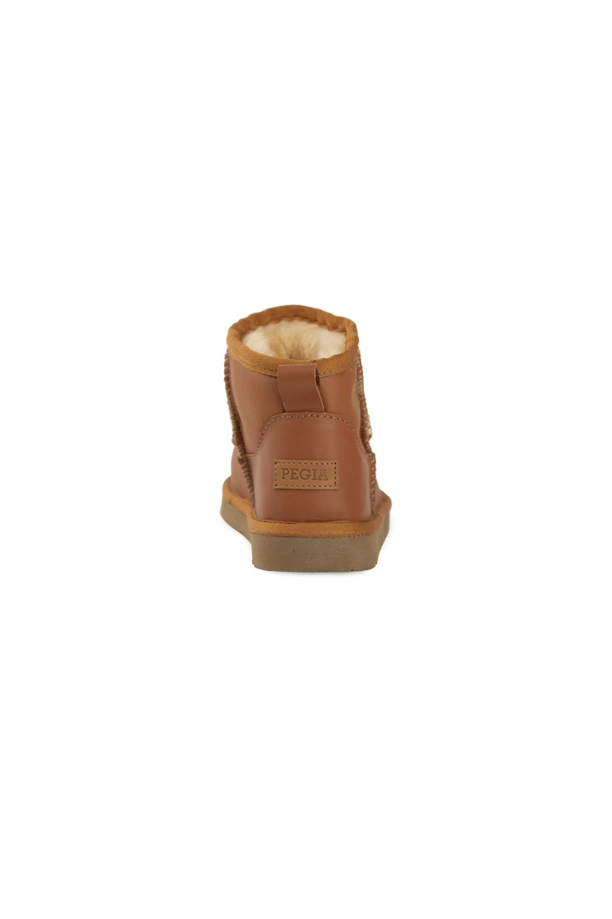Pegia Genuine Sheepskin Leather Children's Boot 186091  - Chestnut