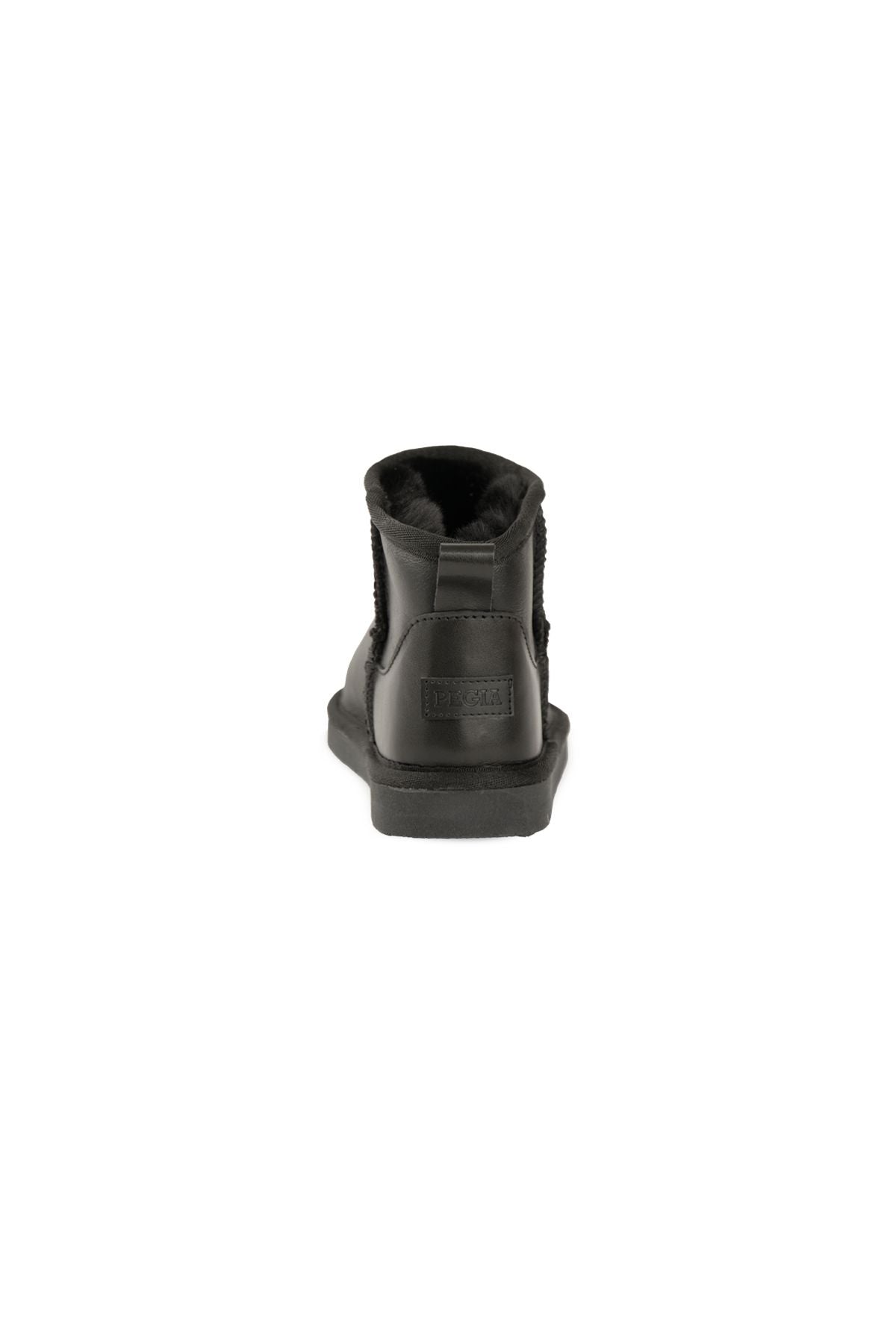 Pegia Genuine Sheepskin Leather Children's Boot 186091  - Black