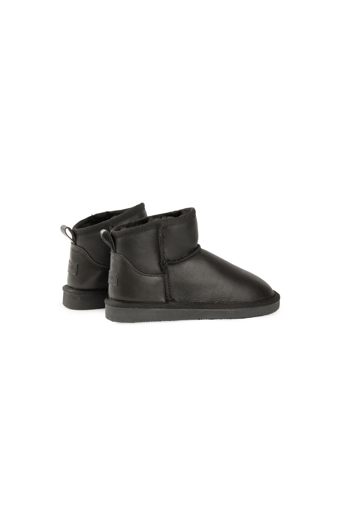 Pegia Genuine Sheepskin Leather Children's Boot 186091  - Black