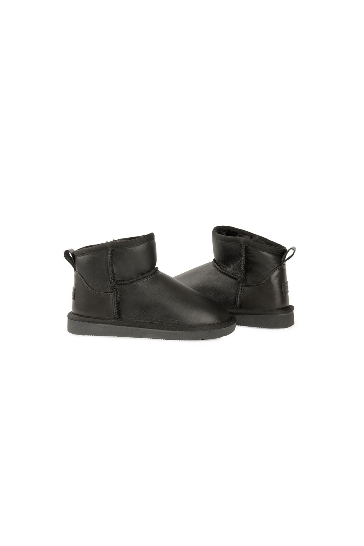 Pegia Genuine Sheepskin Leather Children's Boot 186091  - Black