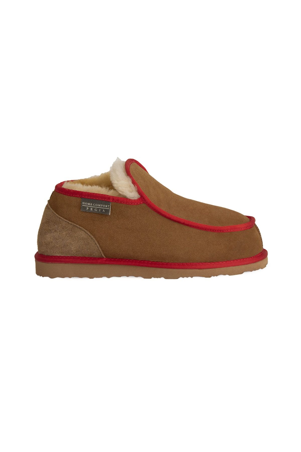 Pegia Genuine Sheepskin Fur House Shoe 191212  - Chestnut